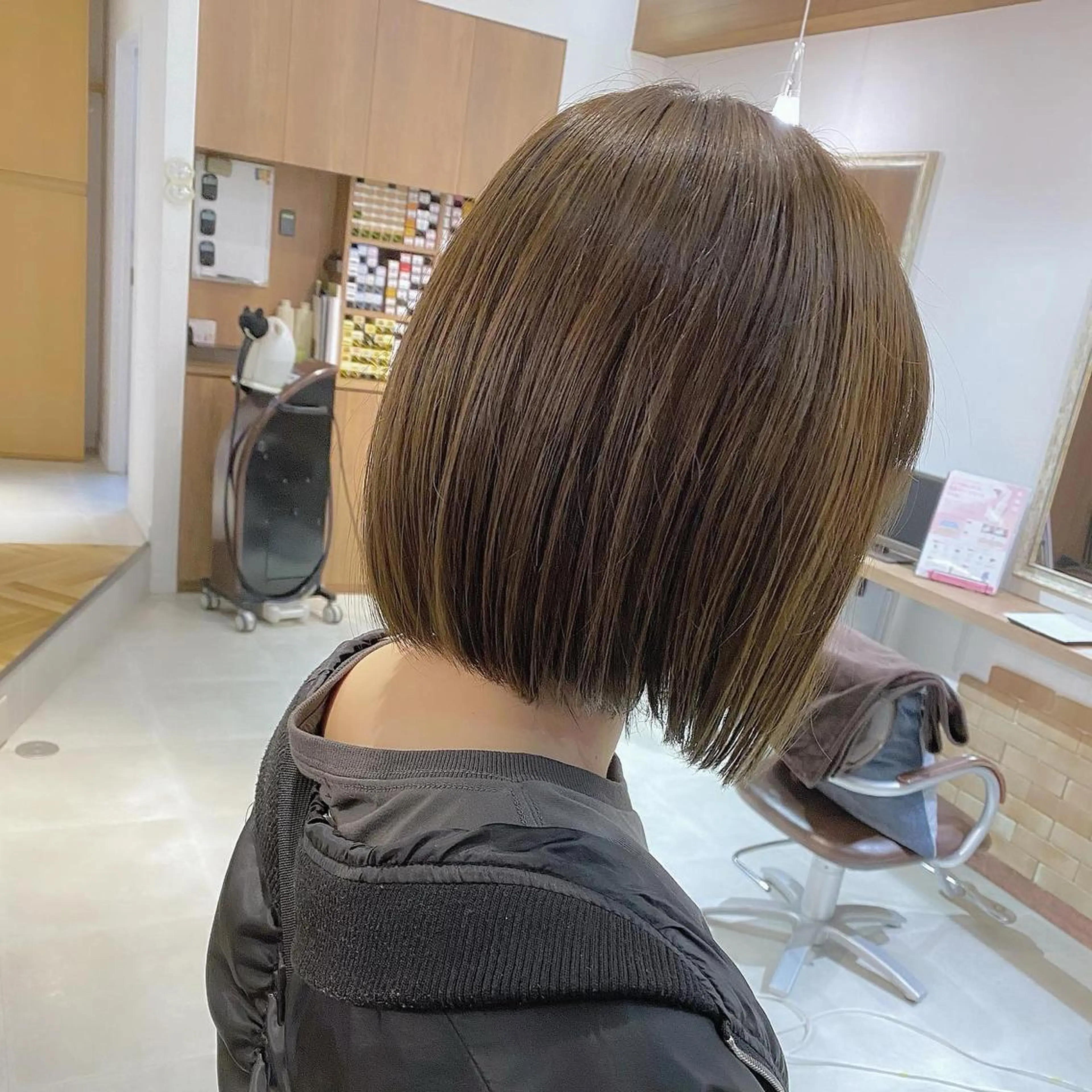 ショート カラー ボブ 髪質改善 髪質改善特化 安東駿介のヘアスタイル