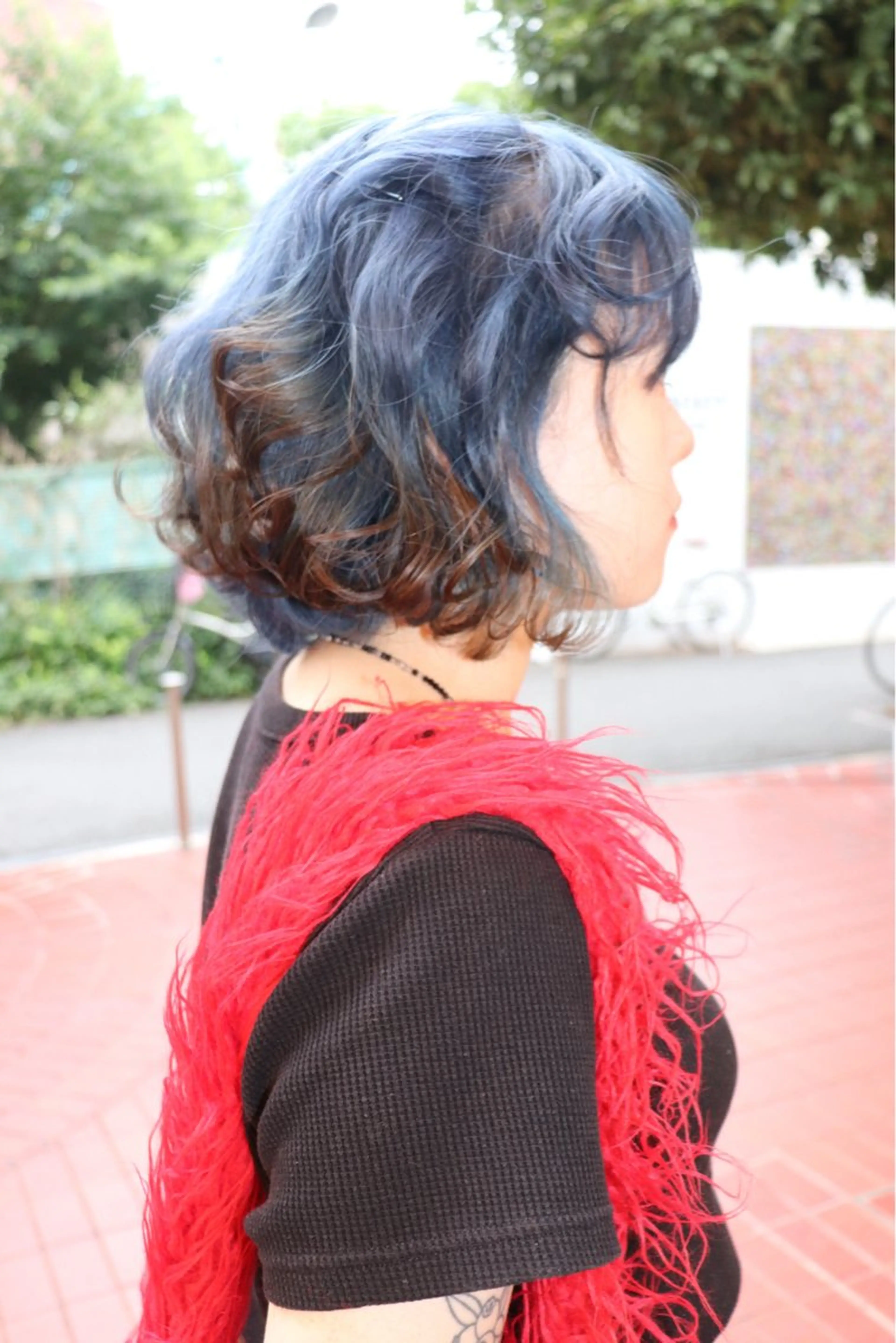 ミディアム カラー ヘアカラー @kyoniyy KYONIのヘアスタイル