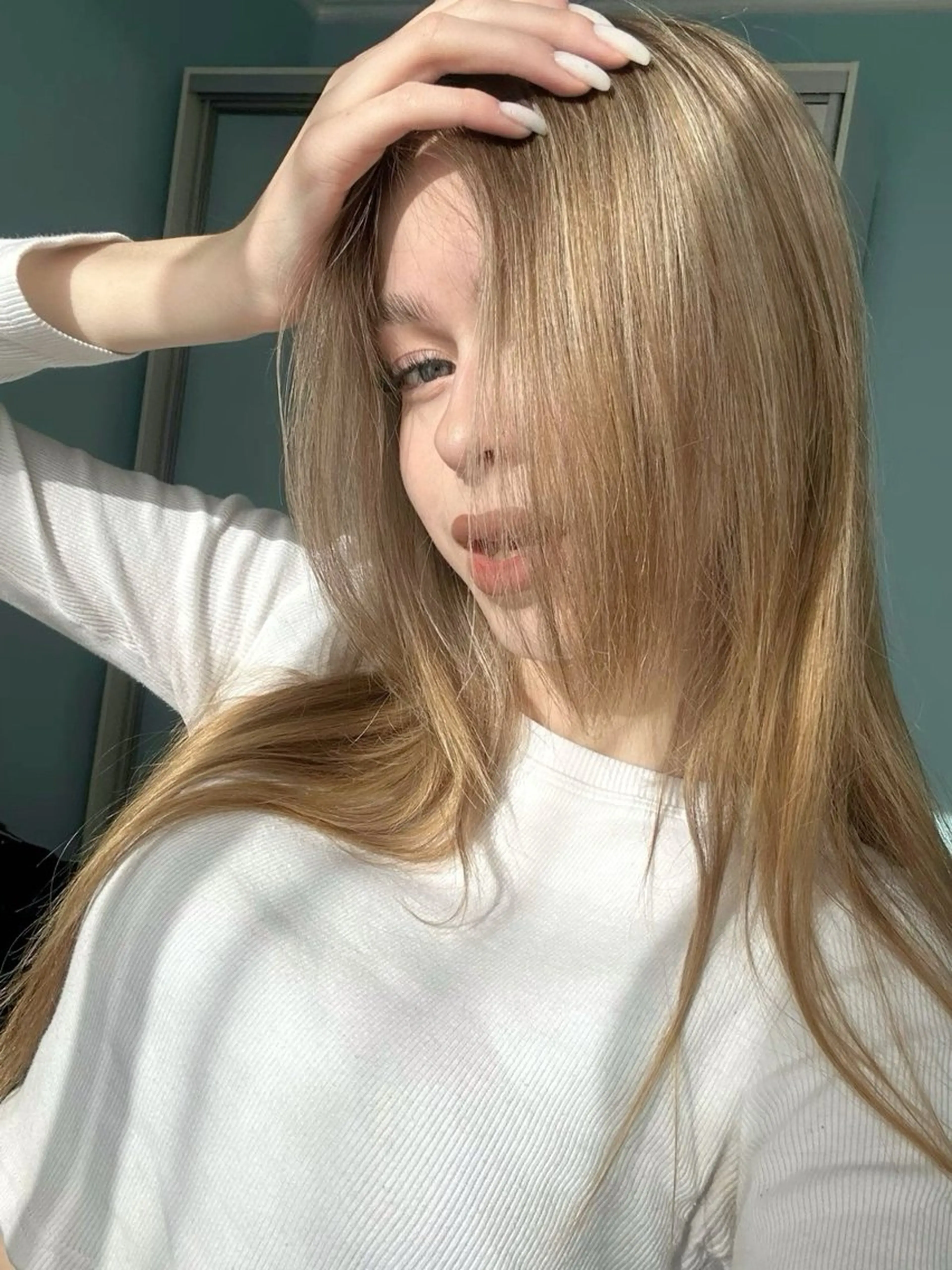 カラー ヘアカラー トリートメント ヘッドスパ ヘアセット 🥯縮毛/レイヤー/ ベージュヘア🥯のヘアスタイル