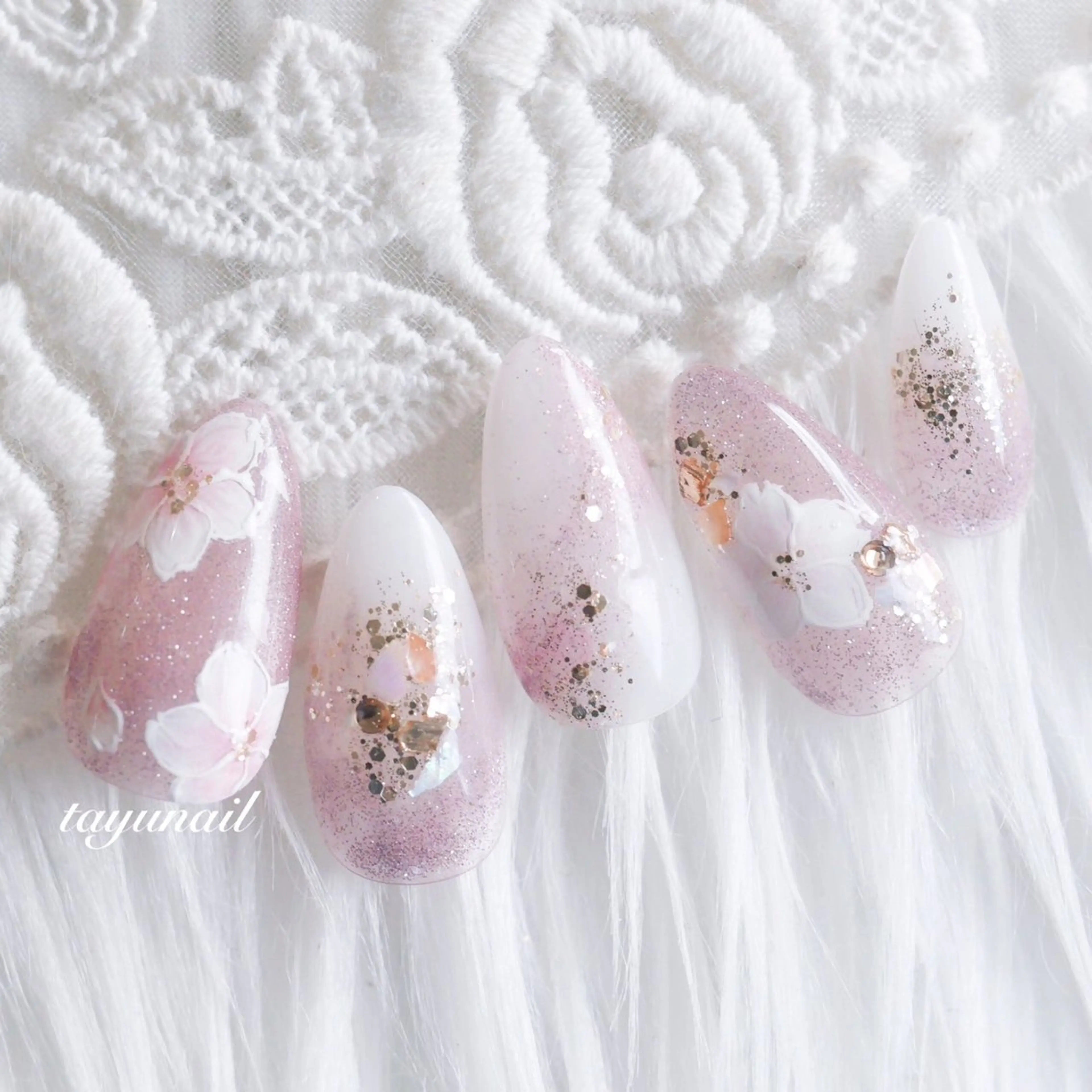 ネイル アートネイル ジェルネイル パラジェル ネイルサロン 【たゆnail】のネイルデザイン