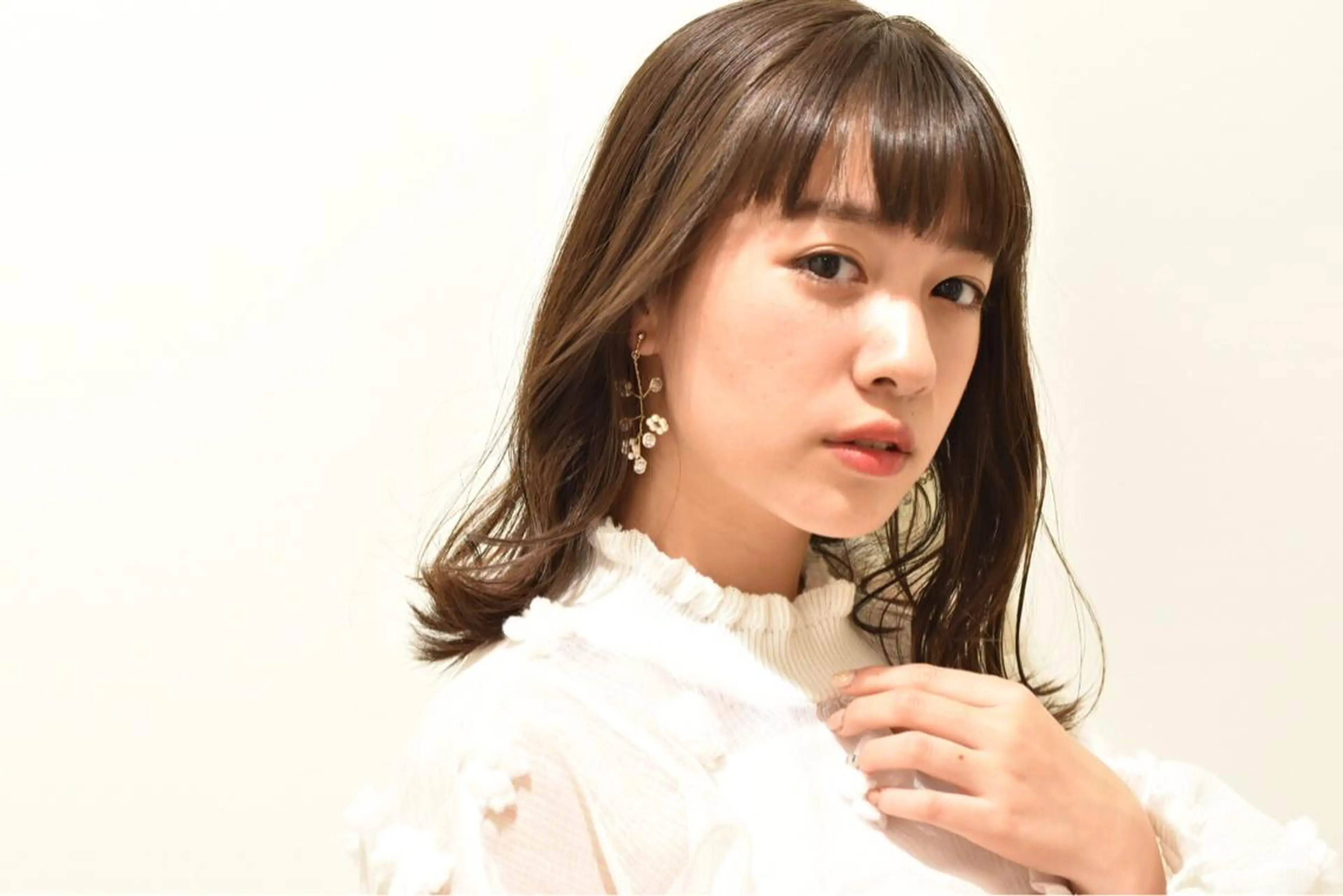 ミディアム fuchigami suzunoのヘアスタイル