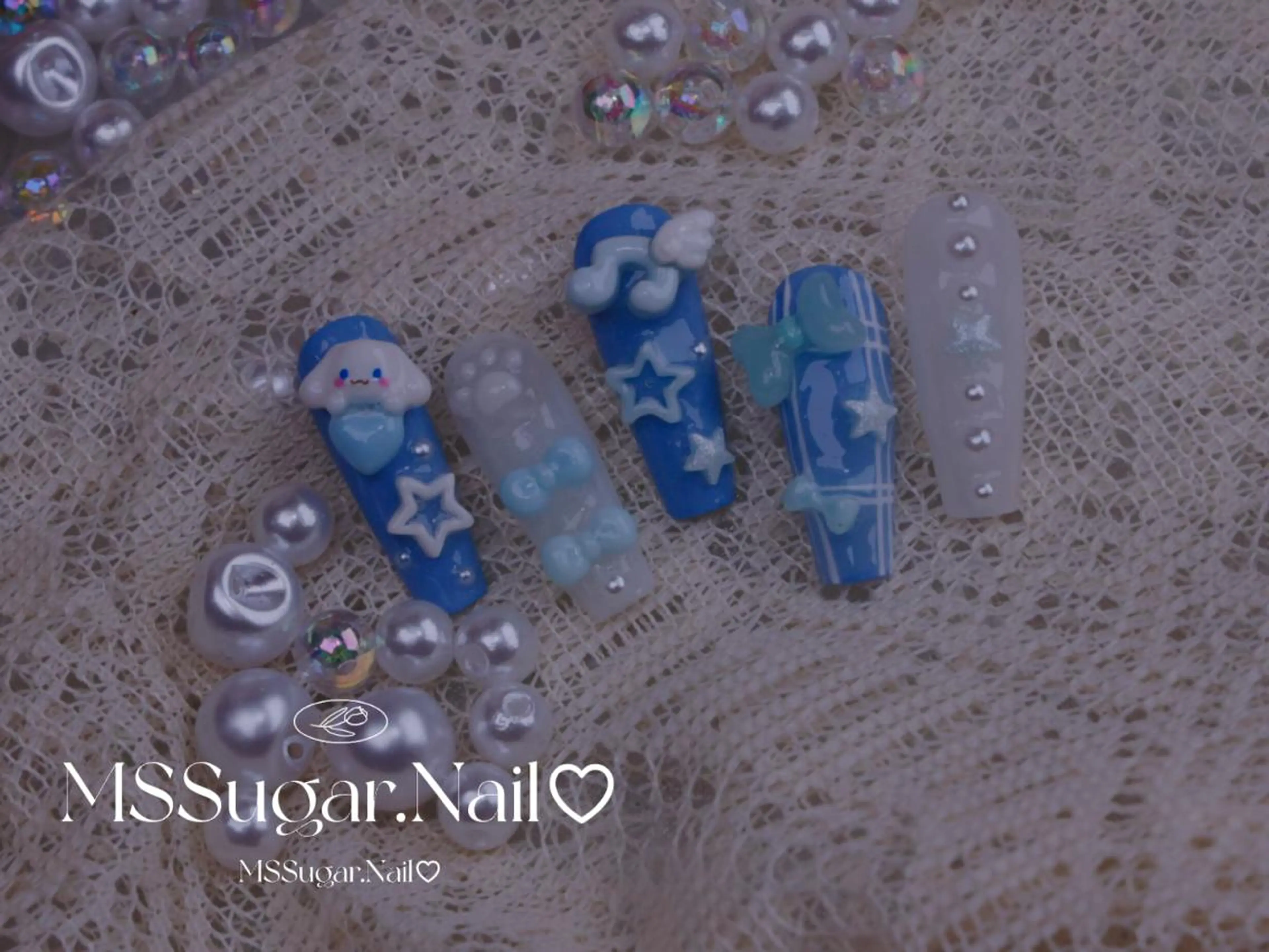 ネイル ハロウィン ロングネイル マグネットネイル スカルプネイル ネイルチップ MSSugar Nailのネイルデザイン