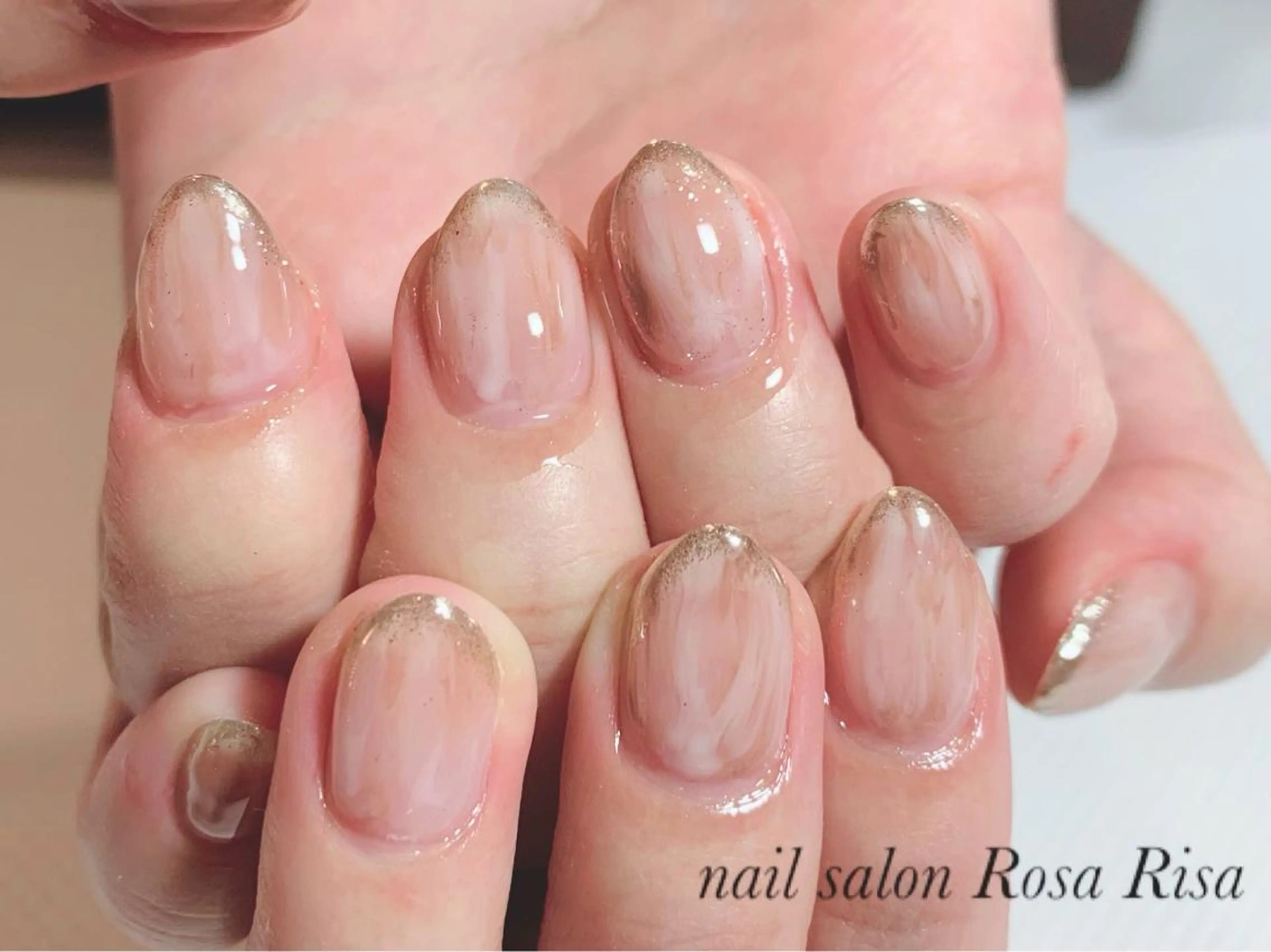 ショート ネイル ミラーネイル ネイルスタジオ シェイクユアハンズのネイルデザイン