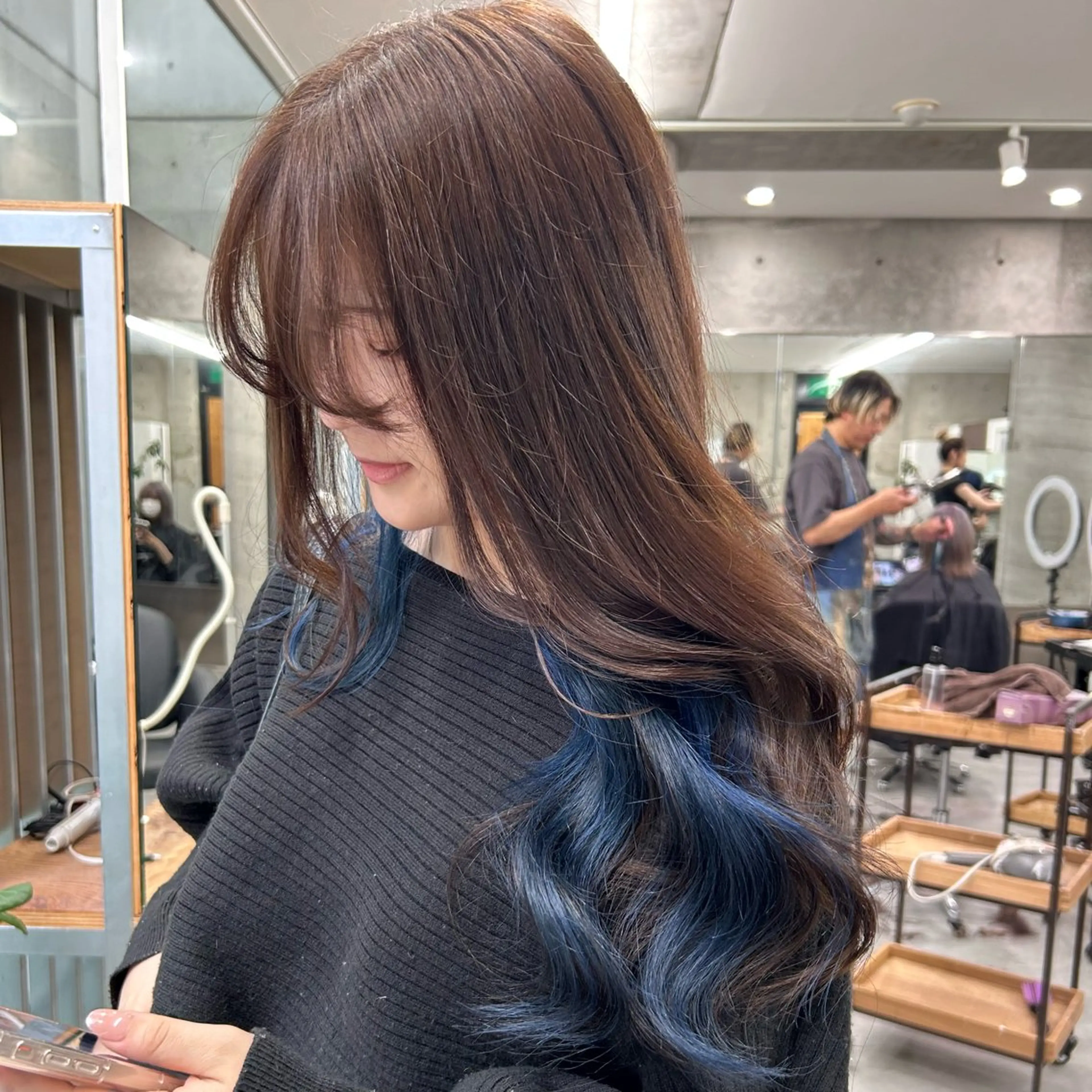 ロング カラー ブリーチ ケアブリーチ ダブルカラー ハイトーンカラー インナーカラー Aoba 🫧艶ハイトーン🫧のヘアスタイル