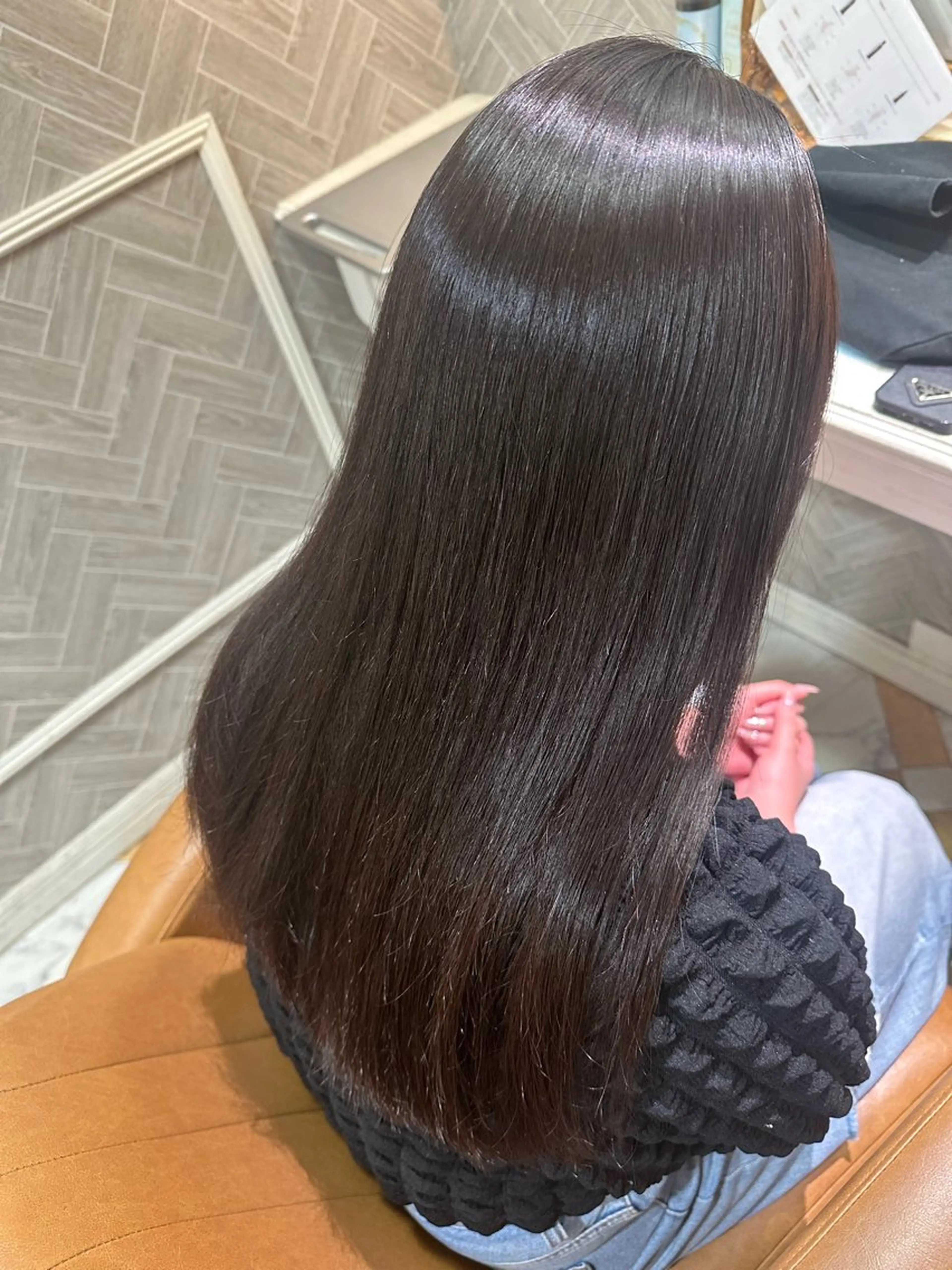 ☃️カット＋美髪縮毛矯正＋🎀透明感カラー＋スチームで浸透させる内部補修トリートメント付き✨の写真