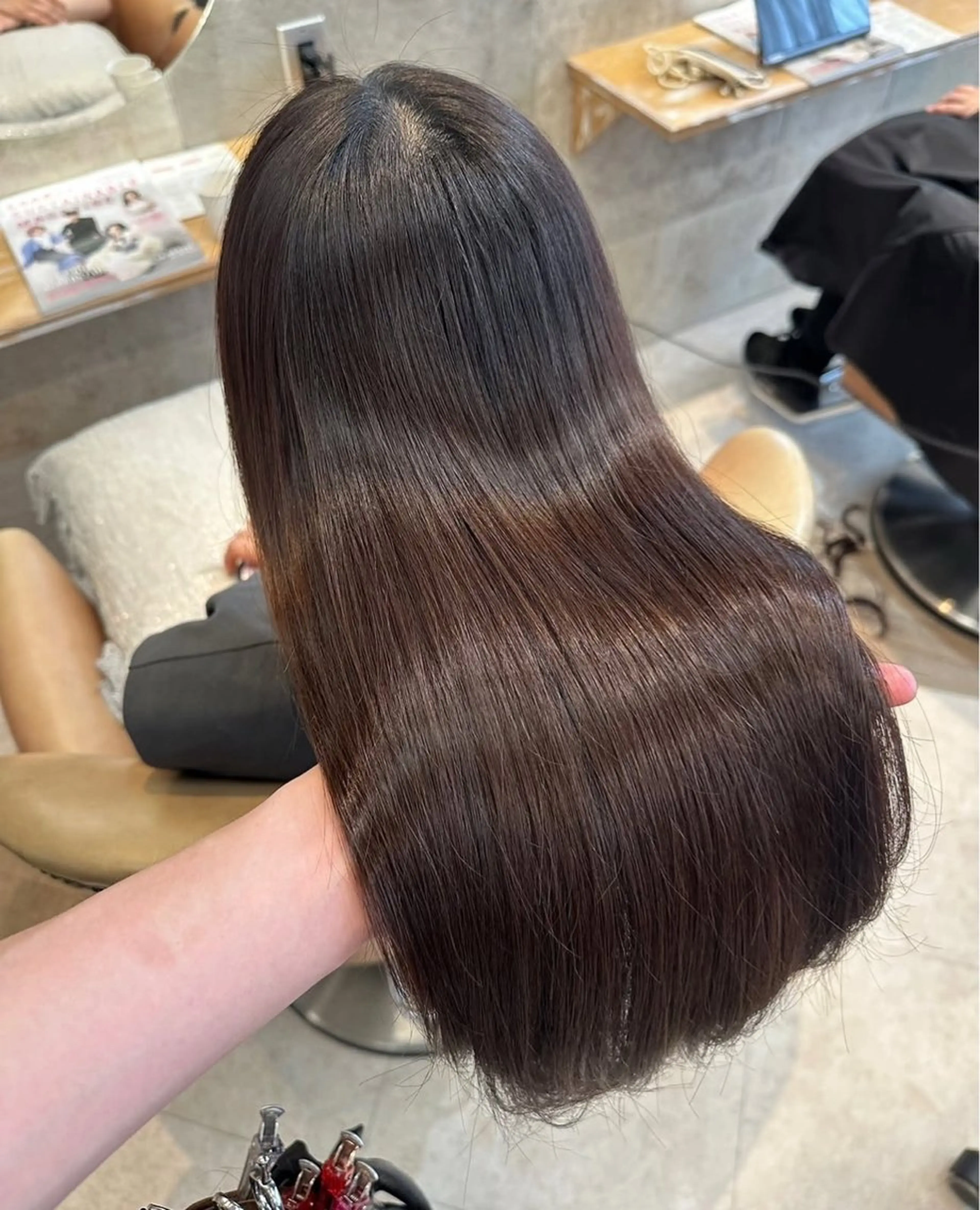 ロング 縮毛矯正 透明感×韓国ヘア /Reiのヘアスタイル