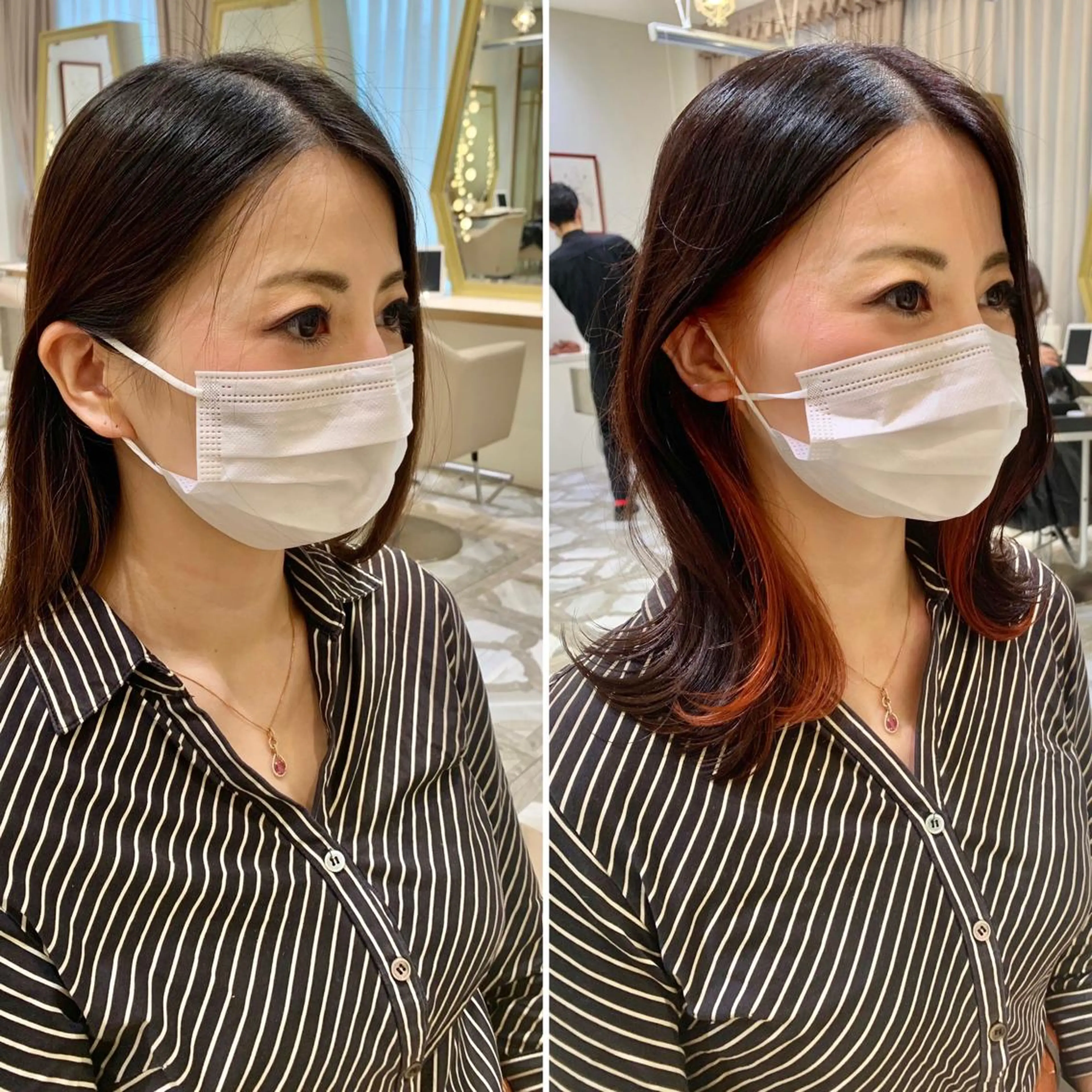 ミディアム カラー パーマ ヘアアレンジ メンズ キッズ ネイル マツエク・マツパ アイブロウ カット ヘアカラー トリートメント 《褒められる》 透明感カラー/小嶋のヘアスタイル