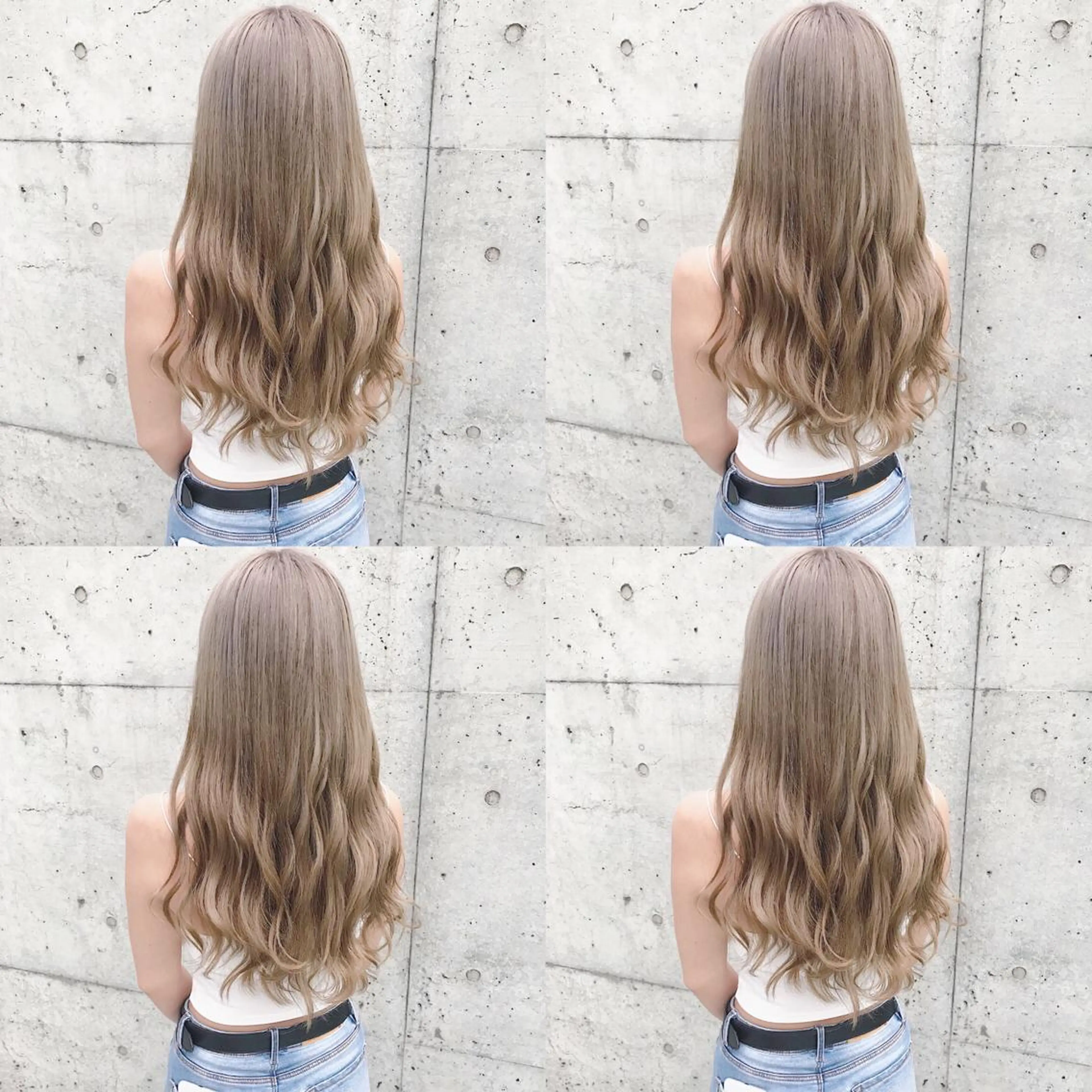 ロング カラー ヘアアレンジ ヘアカラー トリートメント TAKUMAブリーチ /切りっぱなし🪽のヘアスタイル