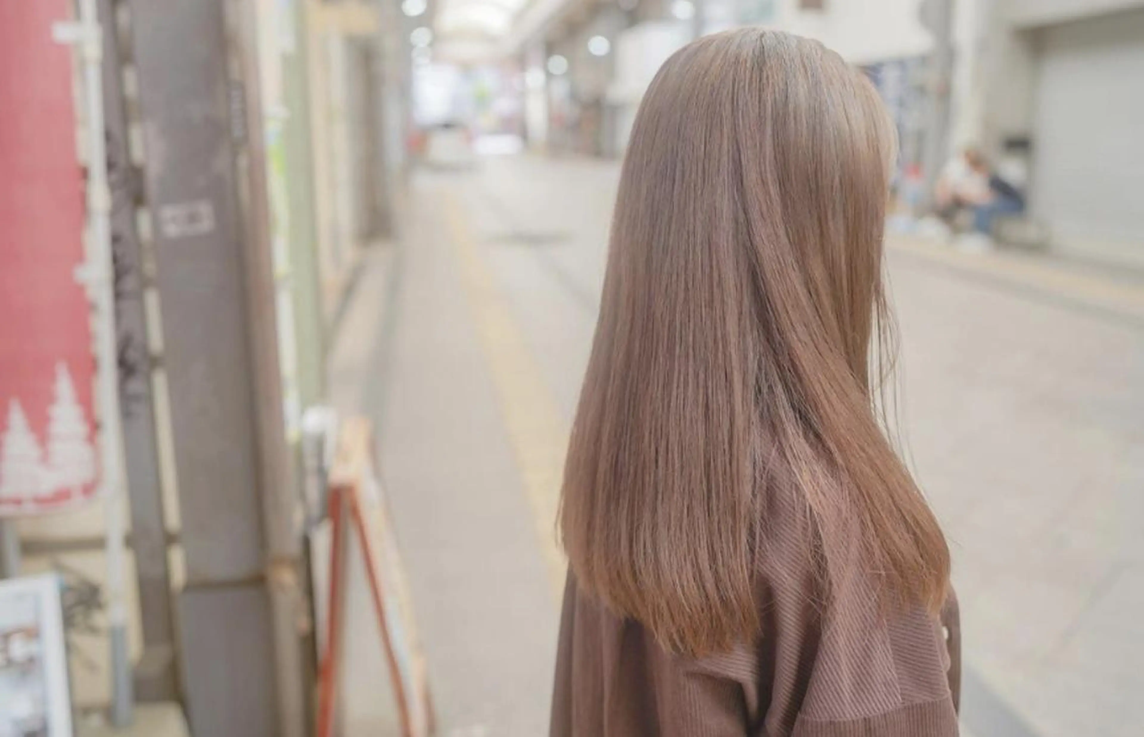 ロング 髪質改善 似合わせカット トリートメント 安藤悠里/ハイトーン /デザインカラーのヘアスタイル