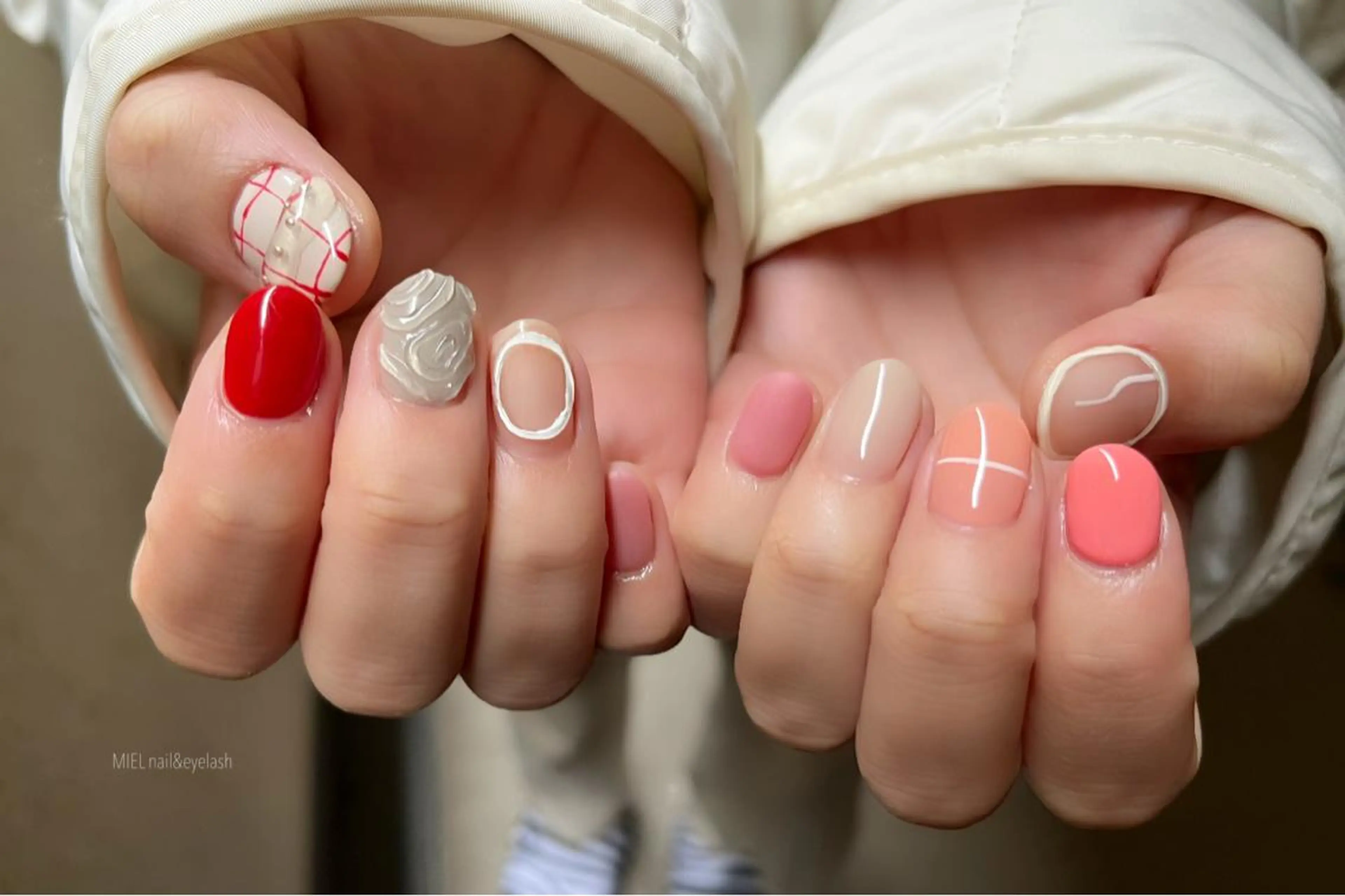 ネイル 持ち込み ハンドネイル nail salon monailのネイルデザイン