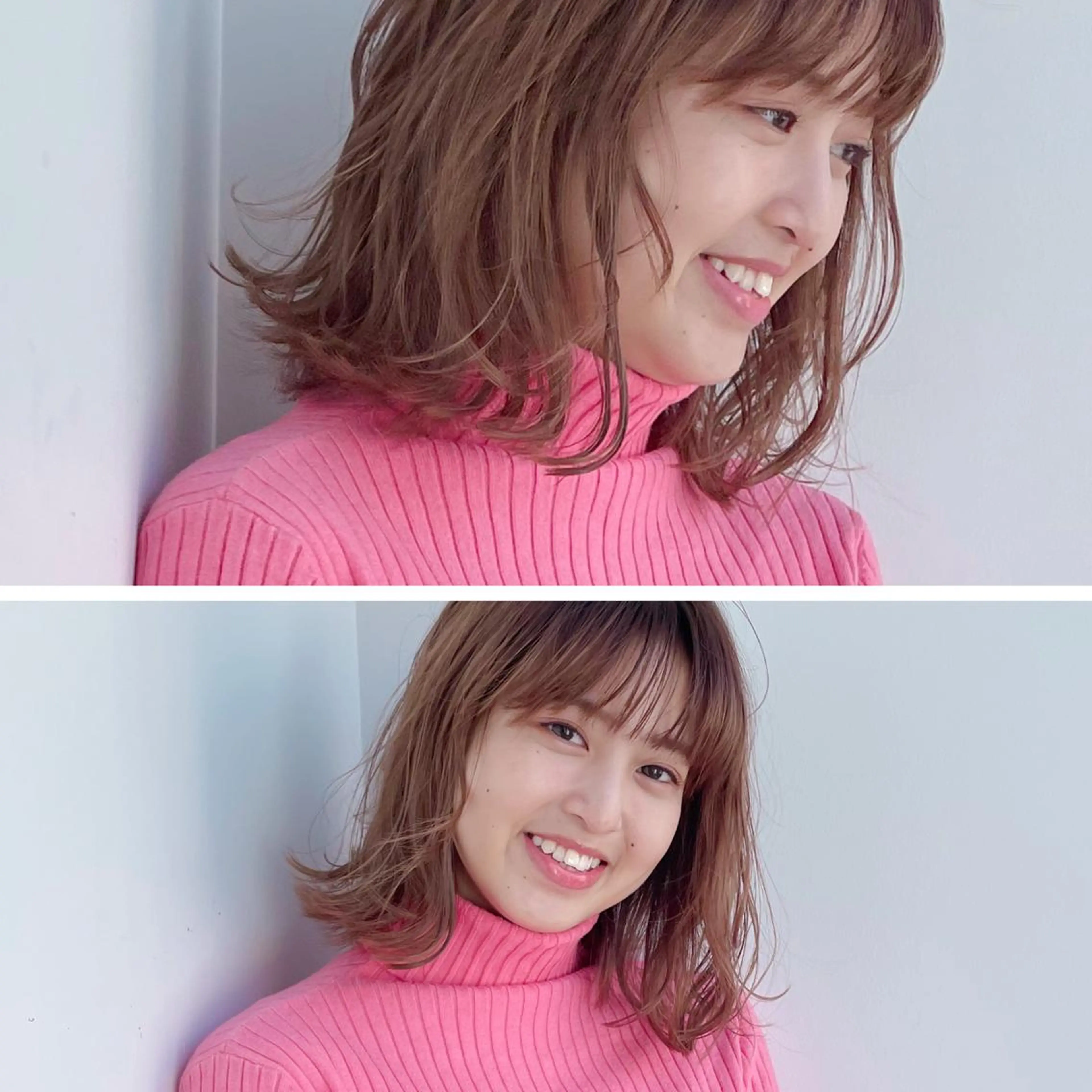 ミディアム ミディアムパーマ トリートメント ボブ/ミディアム 親しみやすさ/さくらのヘアスタイル