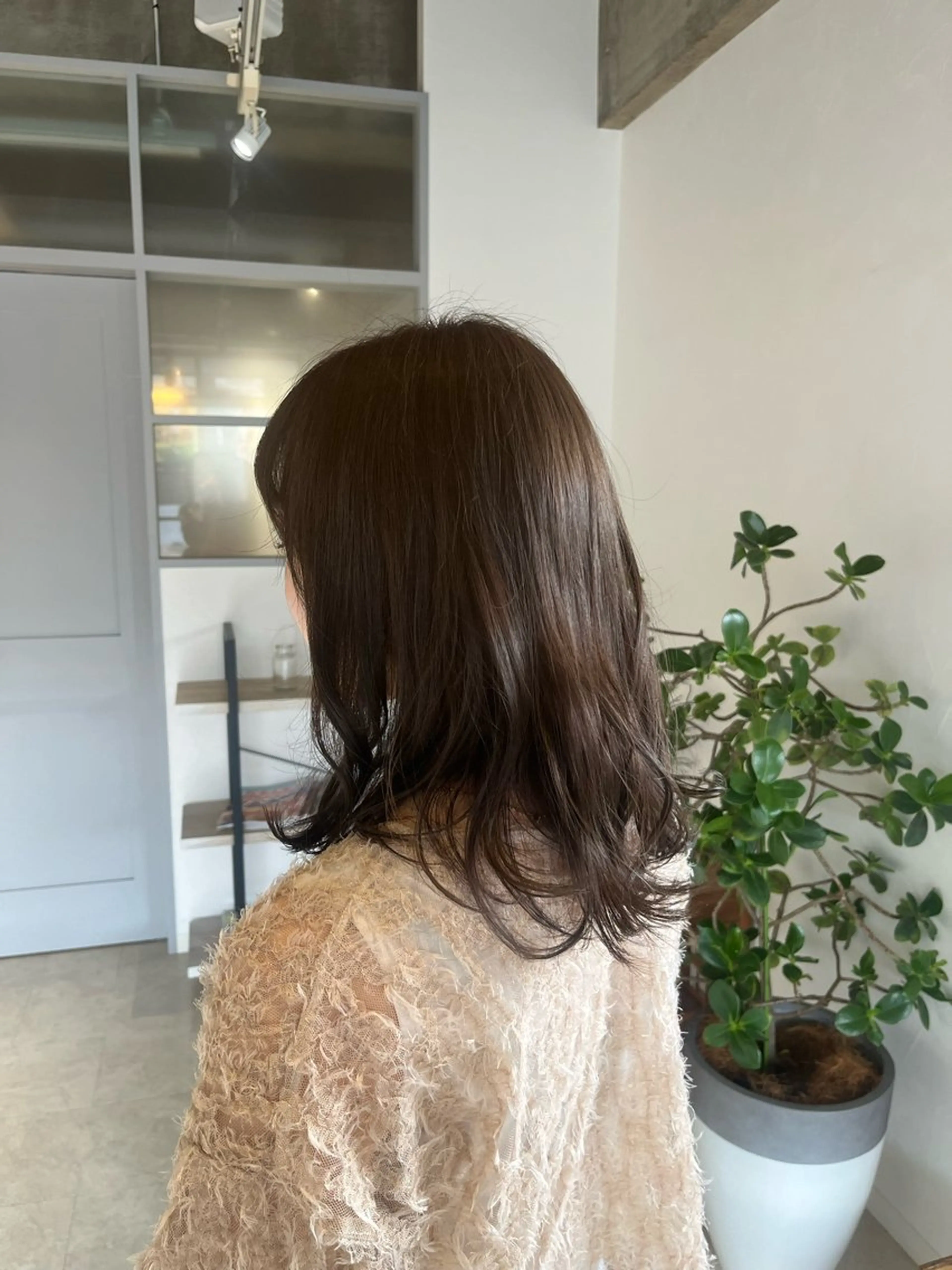 ミディアム アッシュ アッシュグレー アッシュグレージュ 下畑 希美/ SOUPLE.のヘアスタイル