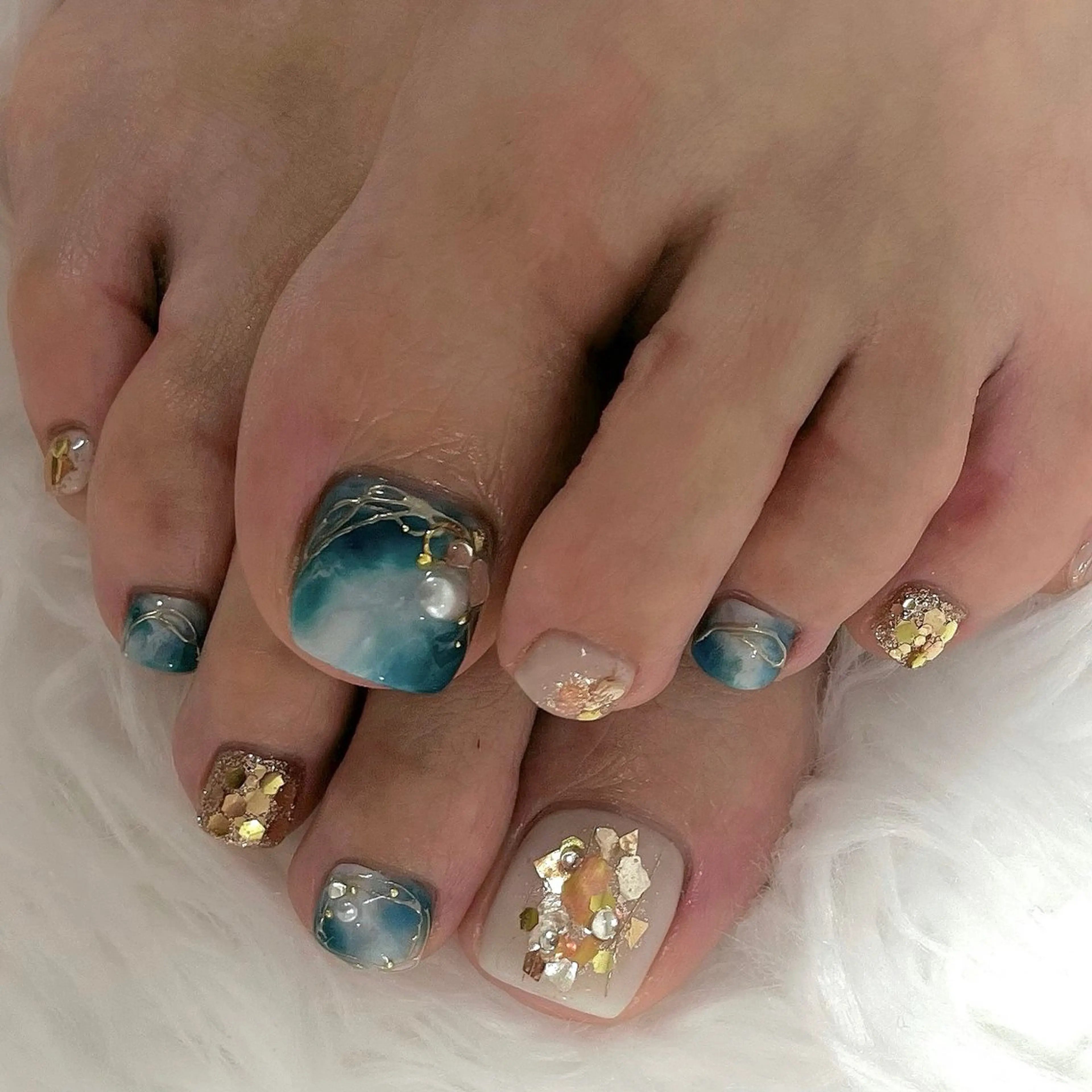 ネイル ハンドネイル フットネイル Daisy nail reikaのネイルデザイン