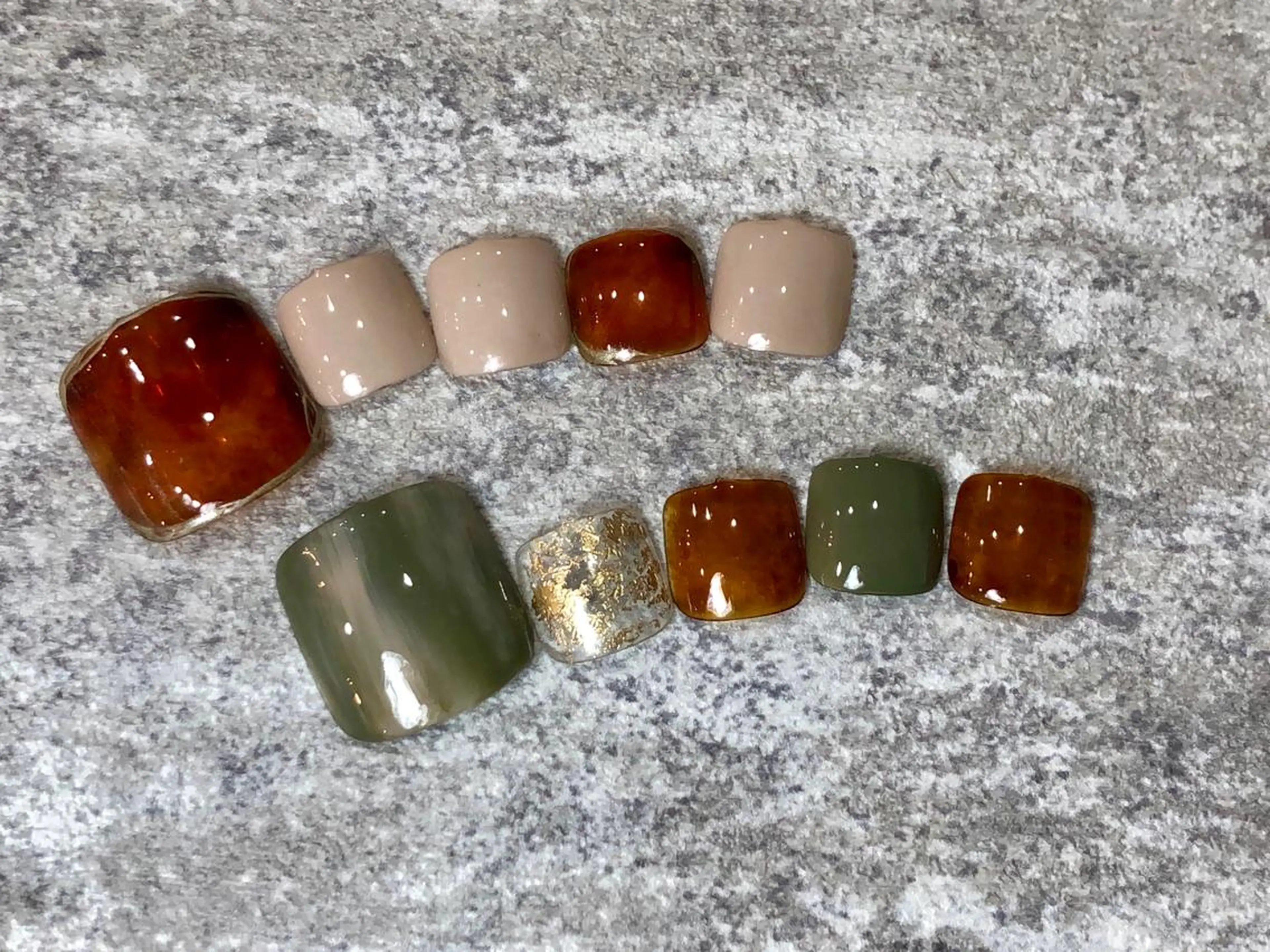 ショート カラー ネイル éclat エクラのネイルデザイン