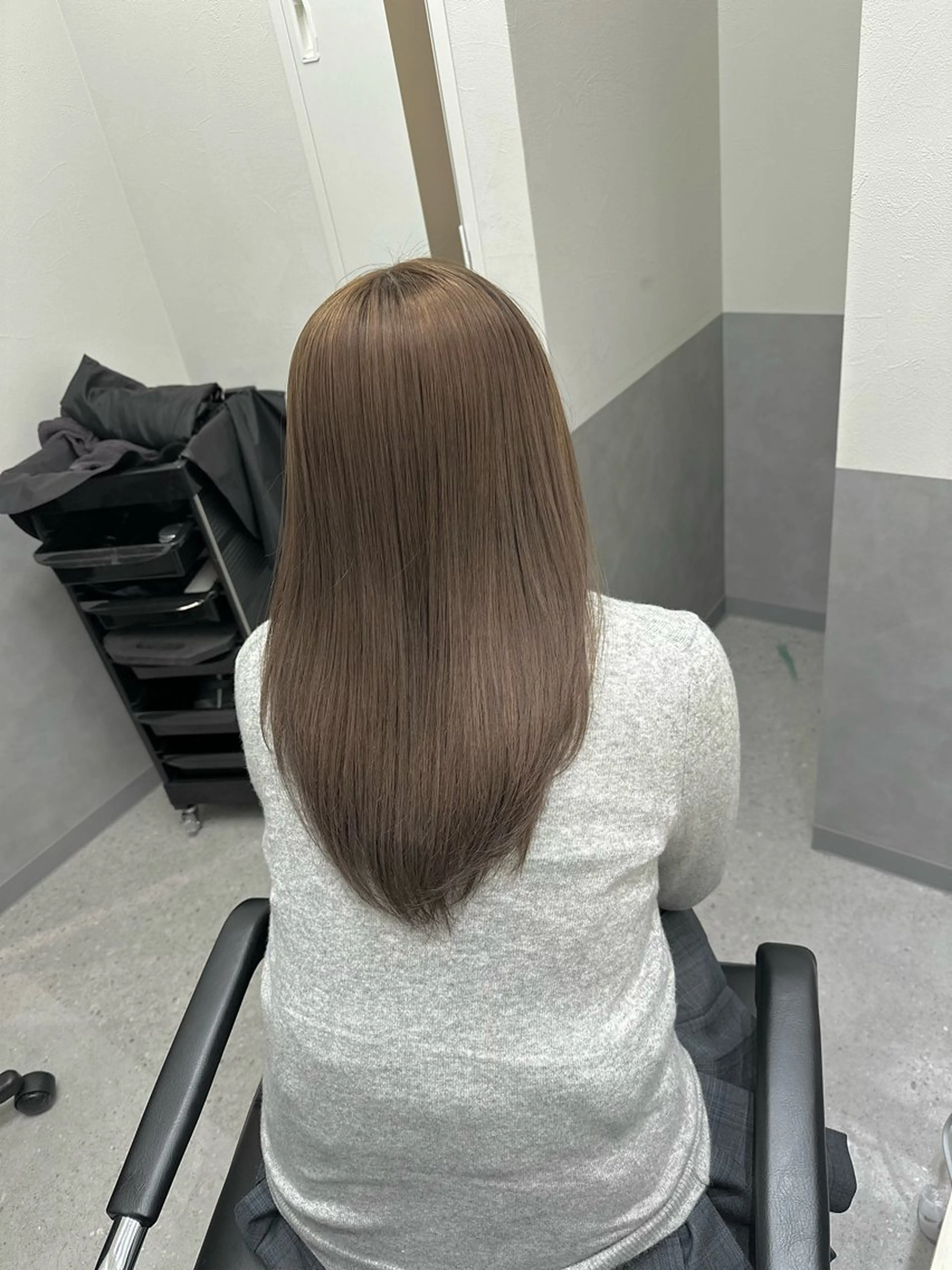 セミロング カラー ヘアアレンジ ヘアカラー トリートメント ヘアセット ダブルカラー｜ なおき｜池袋美容師のヘアスタイル