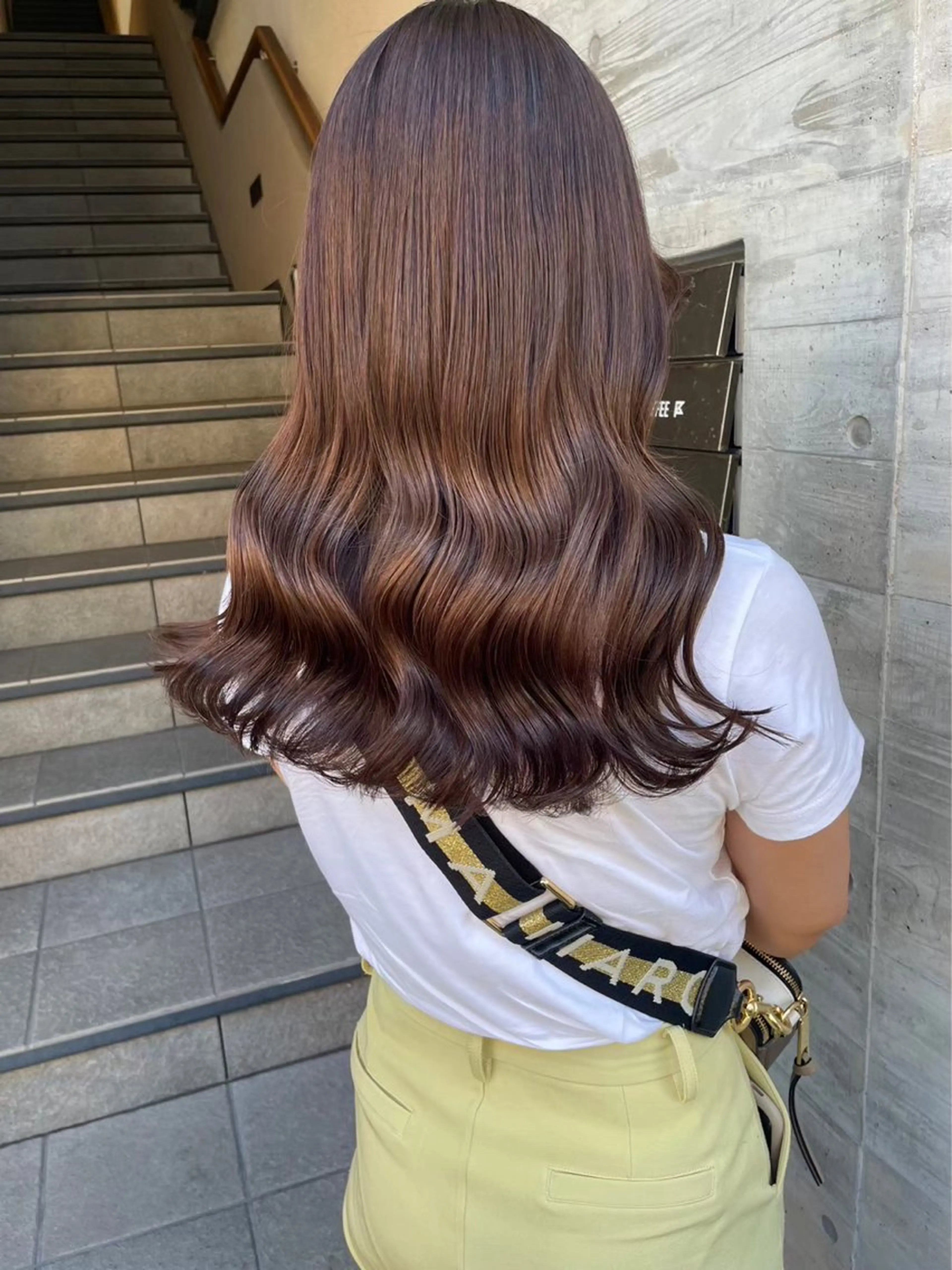 ロング カラー ヘアカラー ParveMix🍀 藤原愛未のヘアスタイル