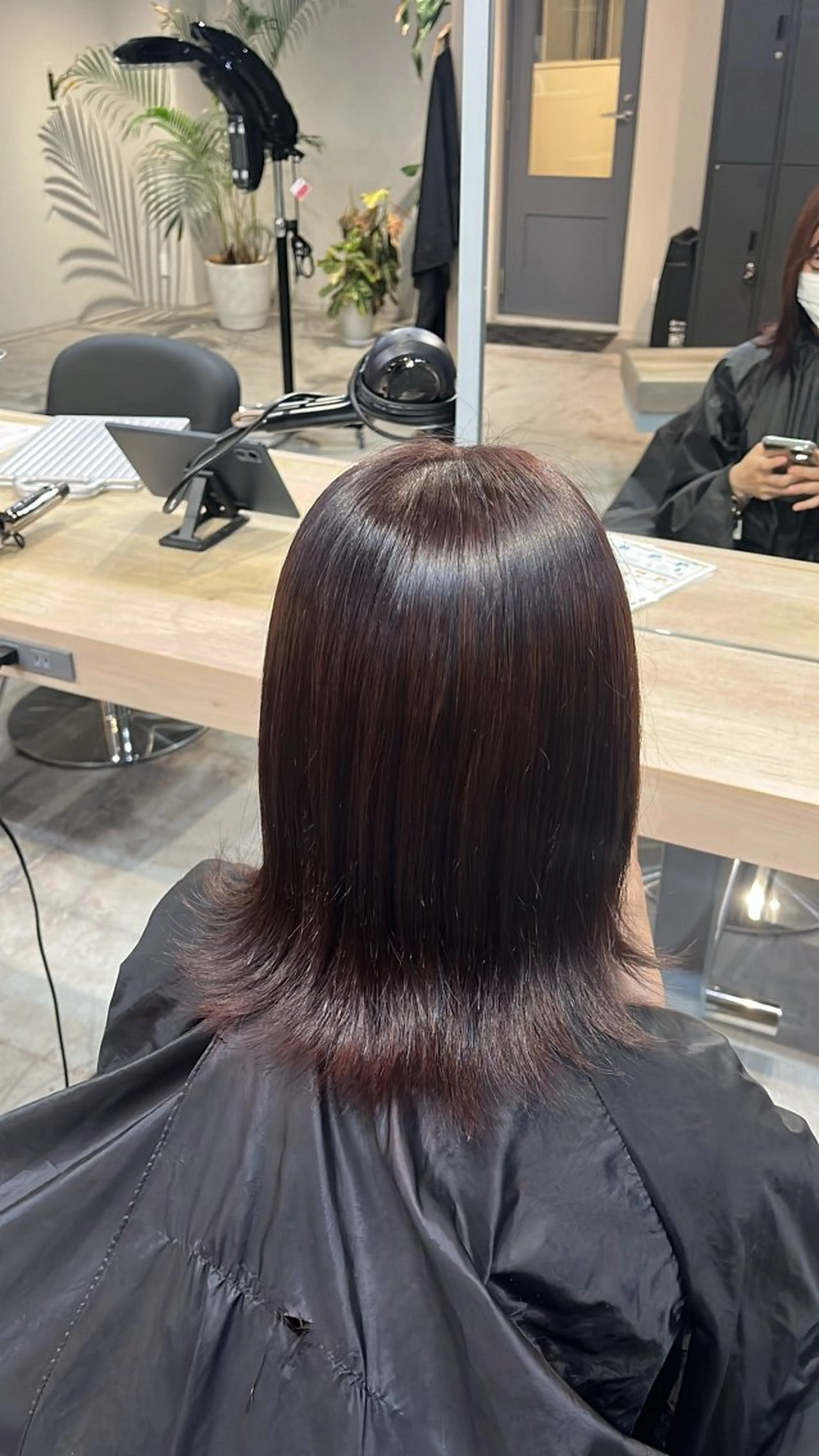 ミディアム カラー ラベンダーカラー Lia 瑠莉花のヘアスタイル