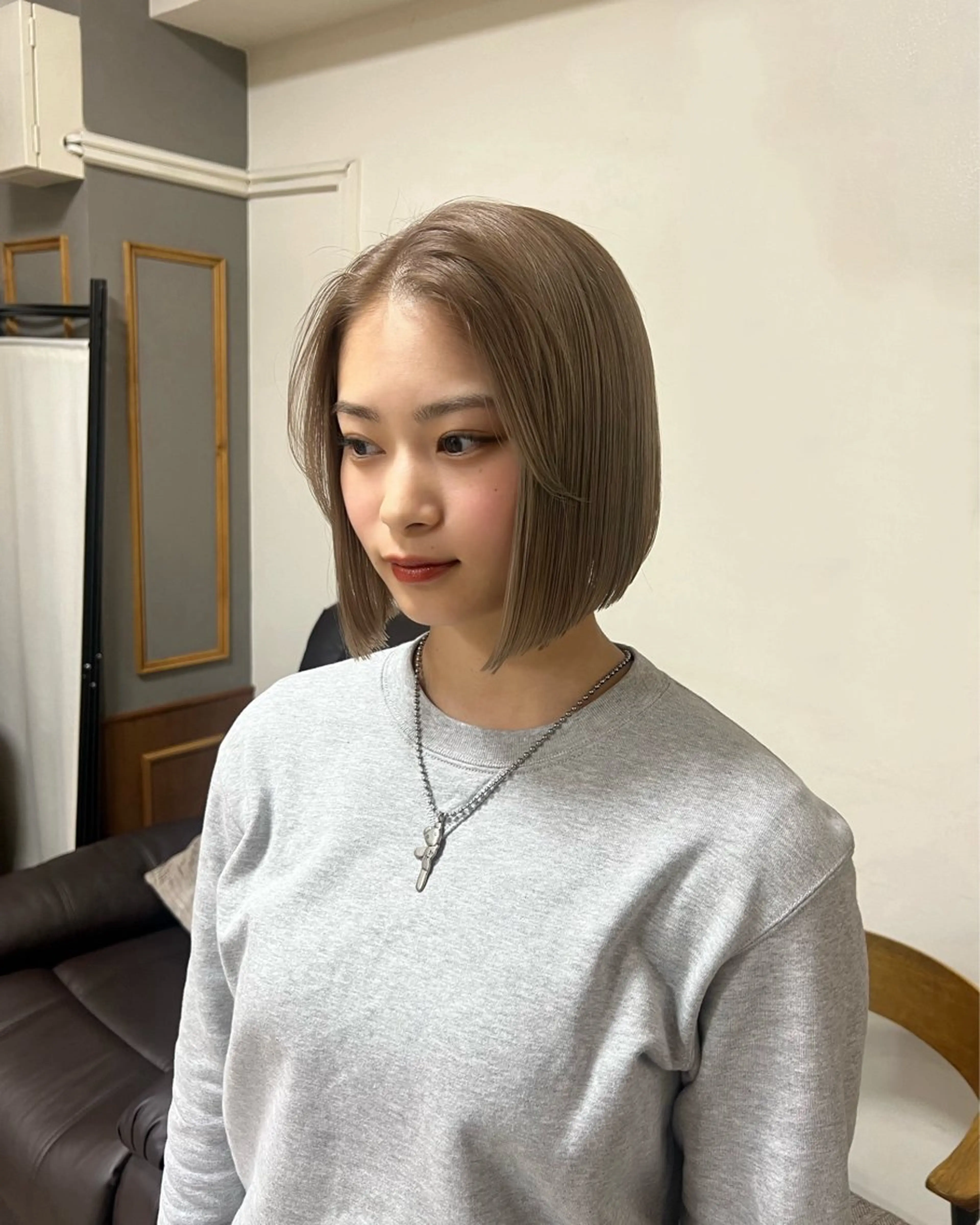 ショート カラー ヘアカラー トリートメント まろやか透明感カラー ♡MANAのヘアスタイル