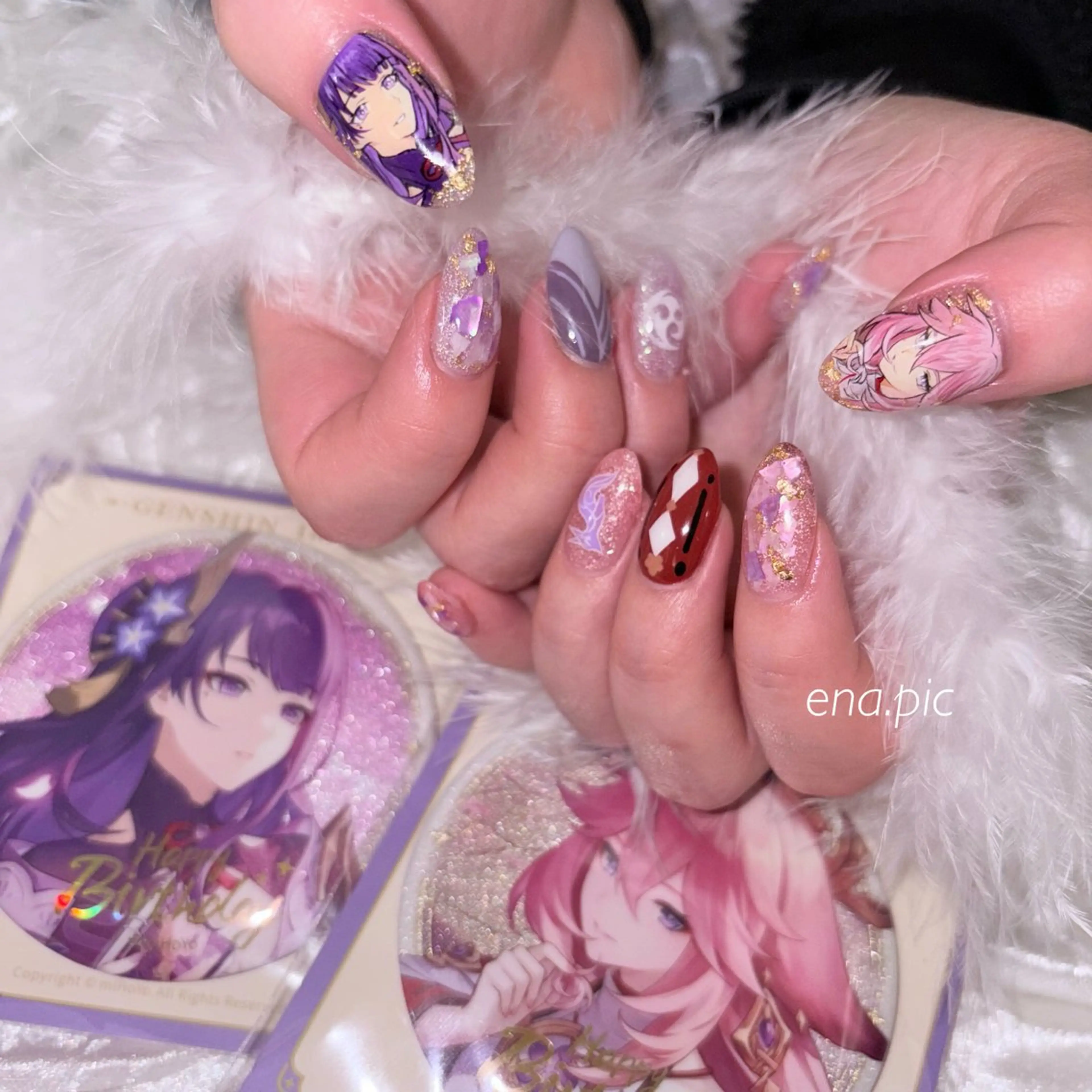 ネイル toyvenail 🖤enaのネイルデザイン