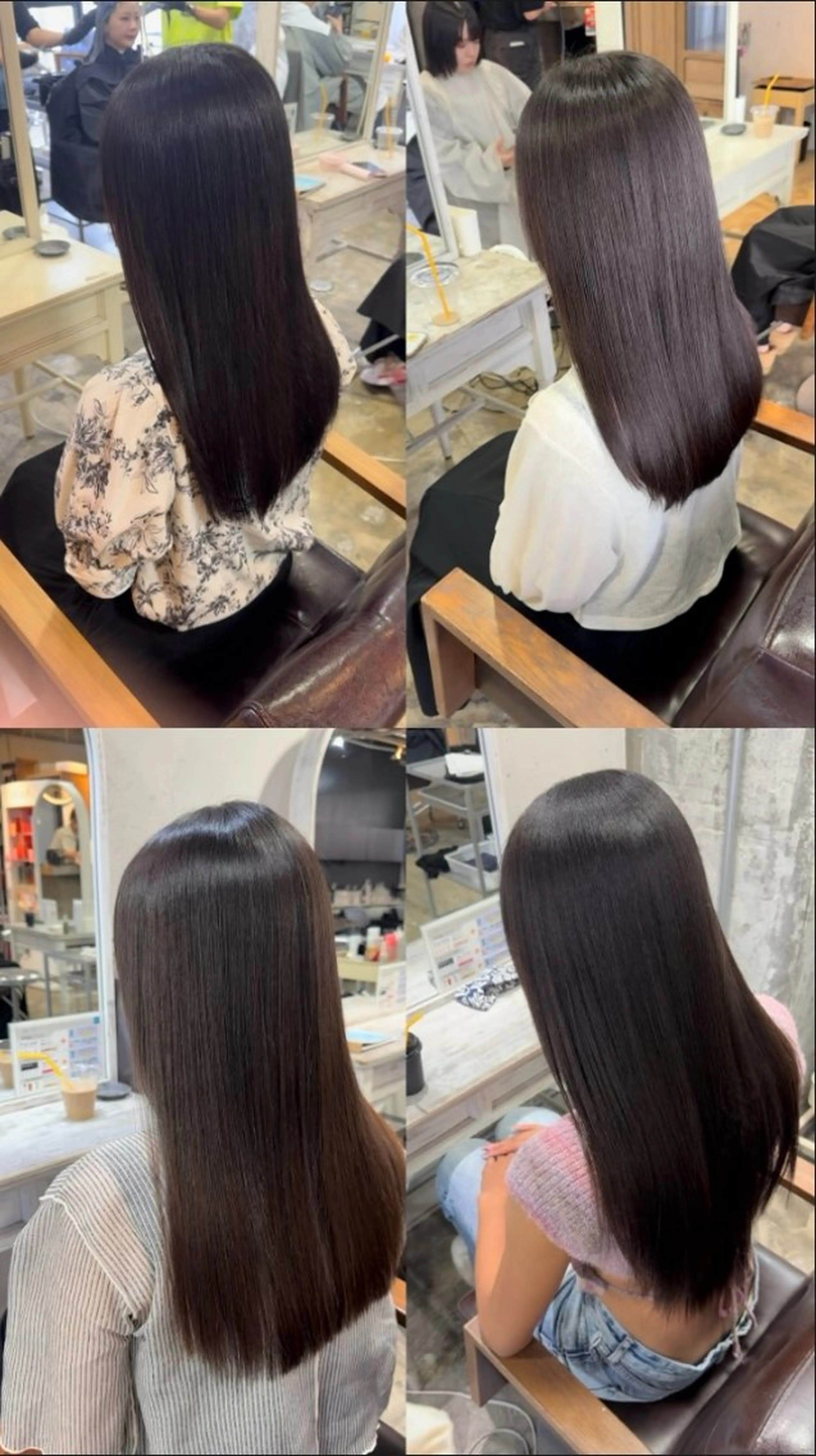 セミロング カット 縮毛矯正 トリートメント Pia/KIRIA /福岡美容室のヘアスタイル