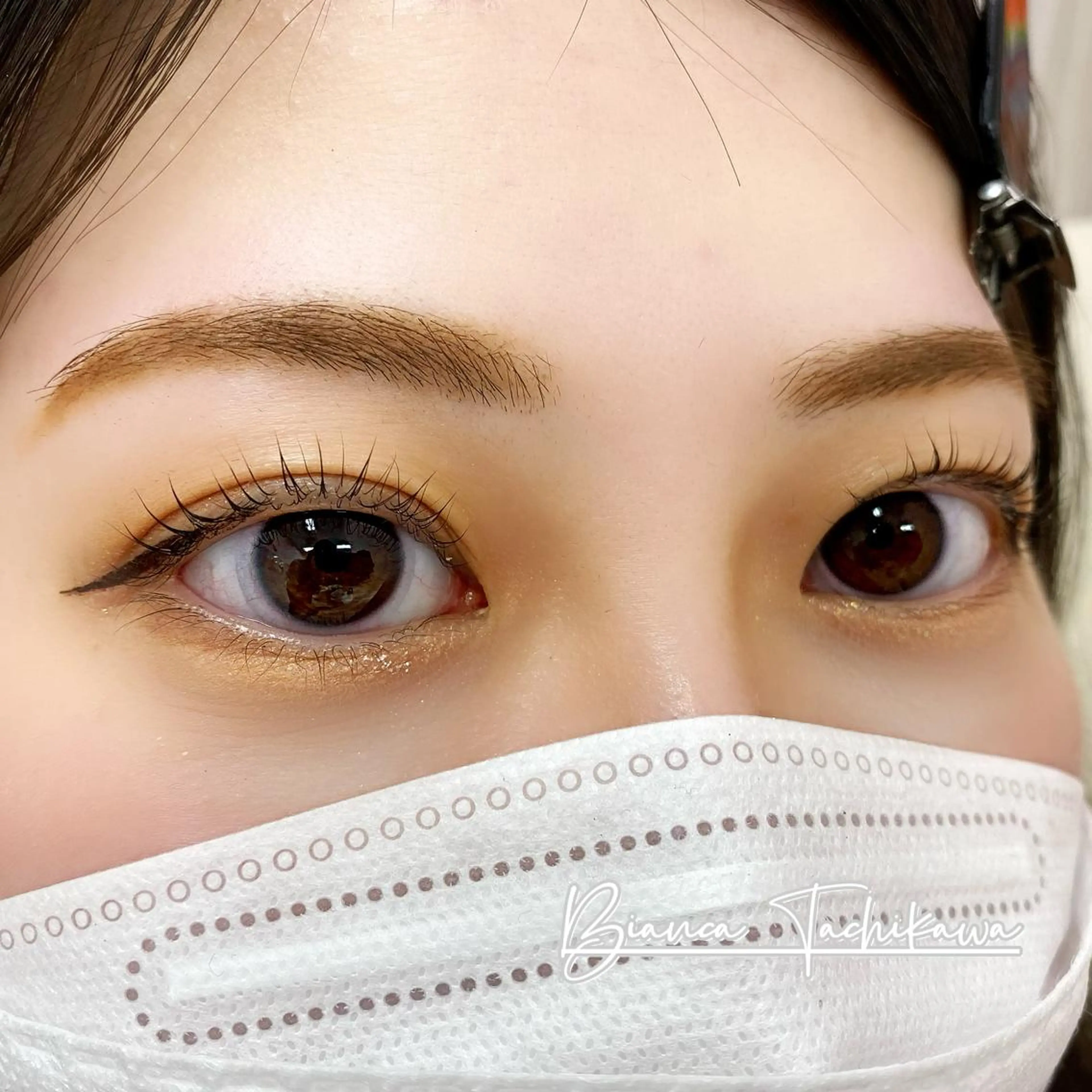 マツエク・マツパ アイブロウ 眉毛ワックス脱毛 マツパ Bianca立川店 川村のマツエク・マツパデザイン