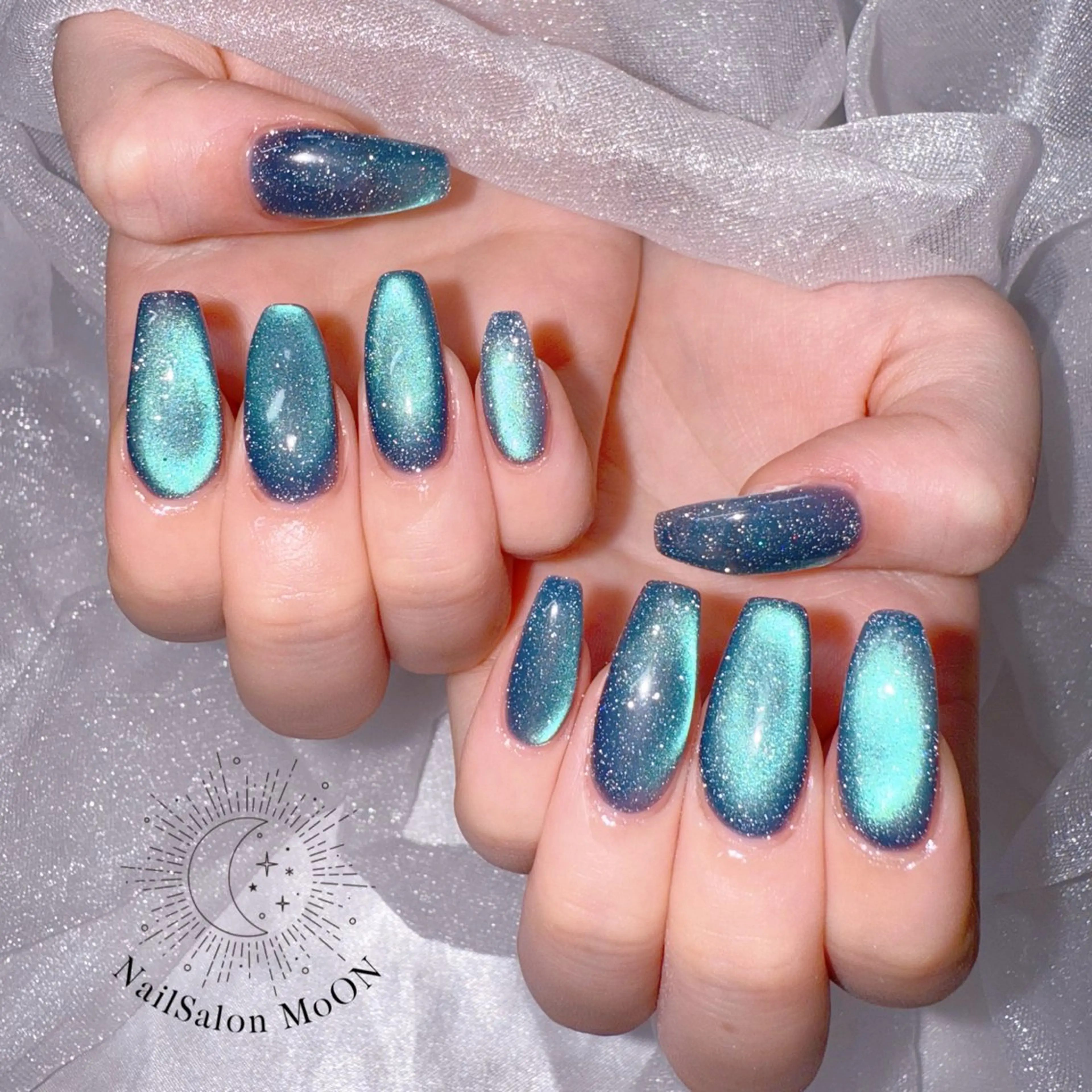ネイル マグネットネイル ハンドネイル ハンドケア MoON...❤︎ MeGuのネイルデザイン
