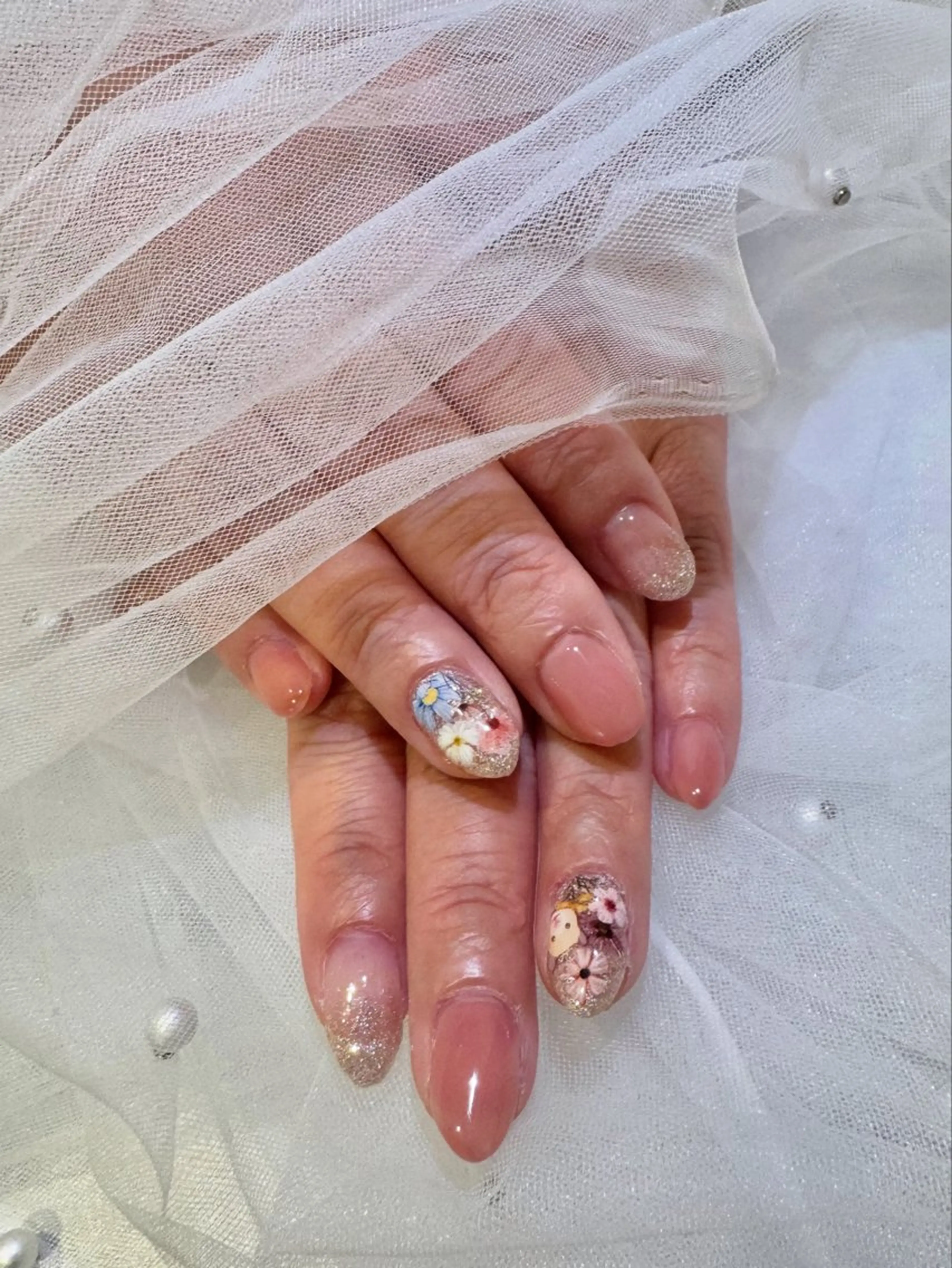 ネイル 長さ出し GEMINI ことなのネイルデザイン