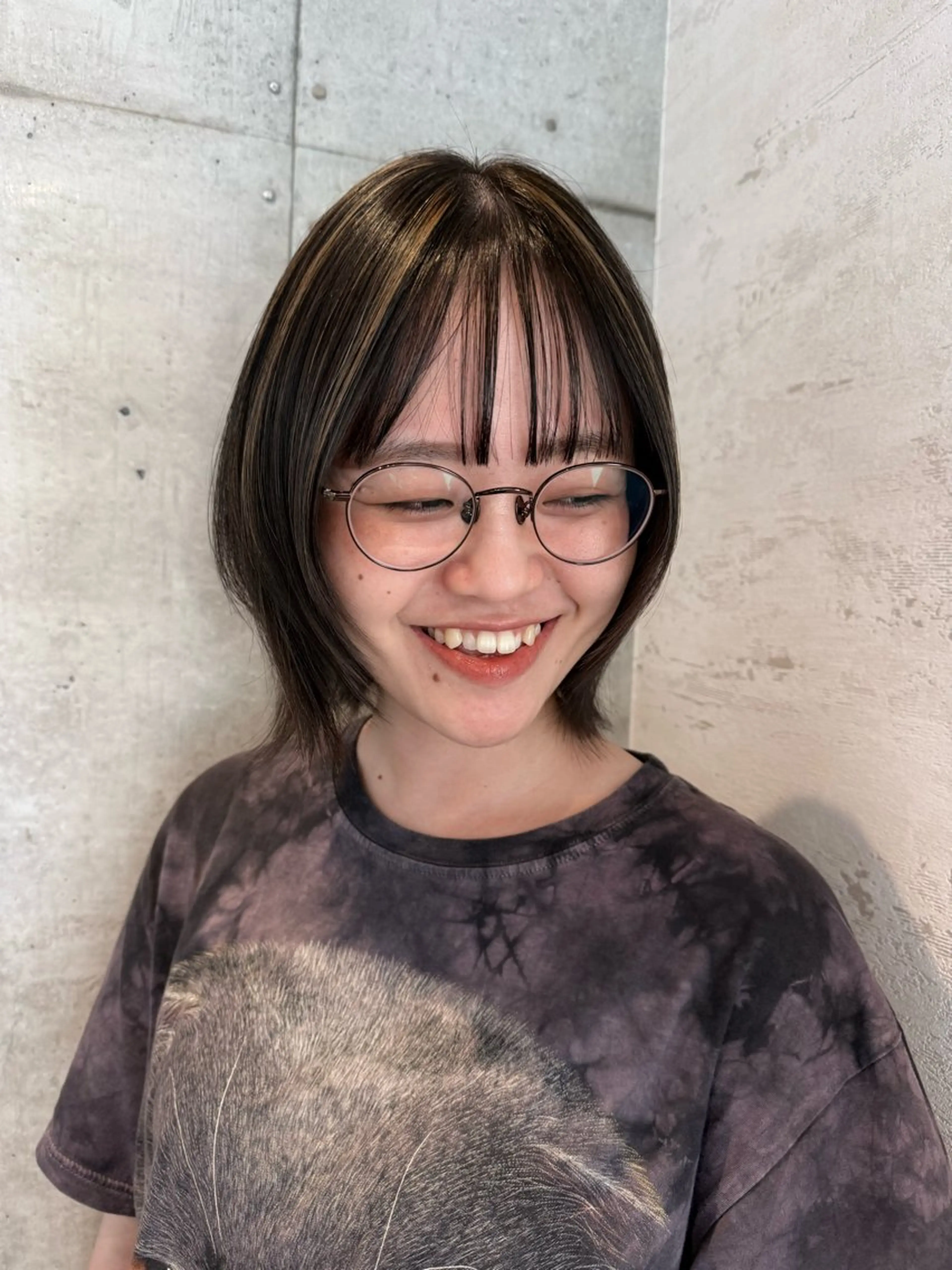 全体ハイライト+フルカラー+1stepトリートメント(白髪ぼかしも対応可)の写真