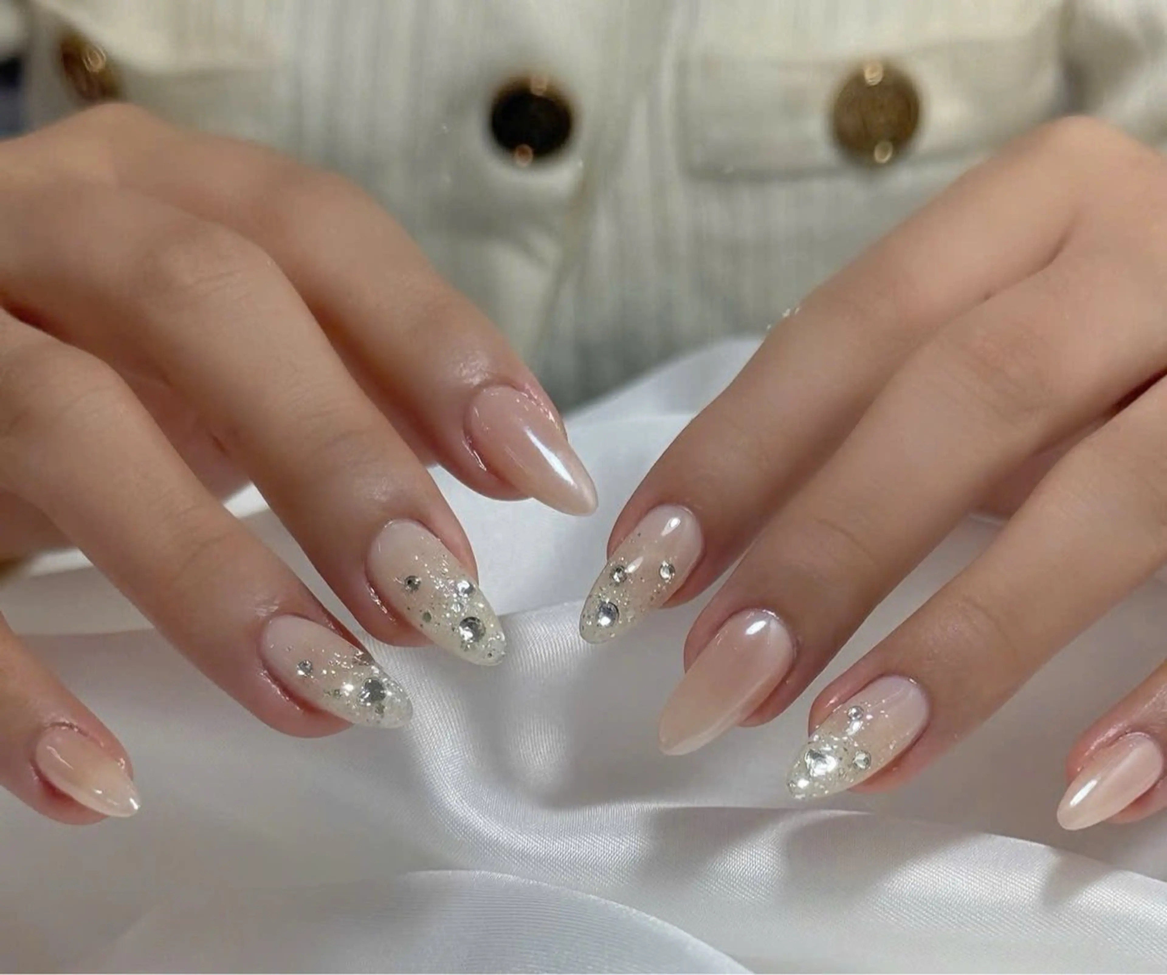 ネイル キラキラネイル マグネットネイル ぷっくりネイル 春ネイル ワンホンネイル ハンドネイル Candy Nailのネイルデザイン