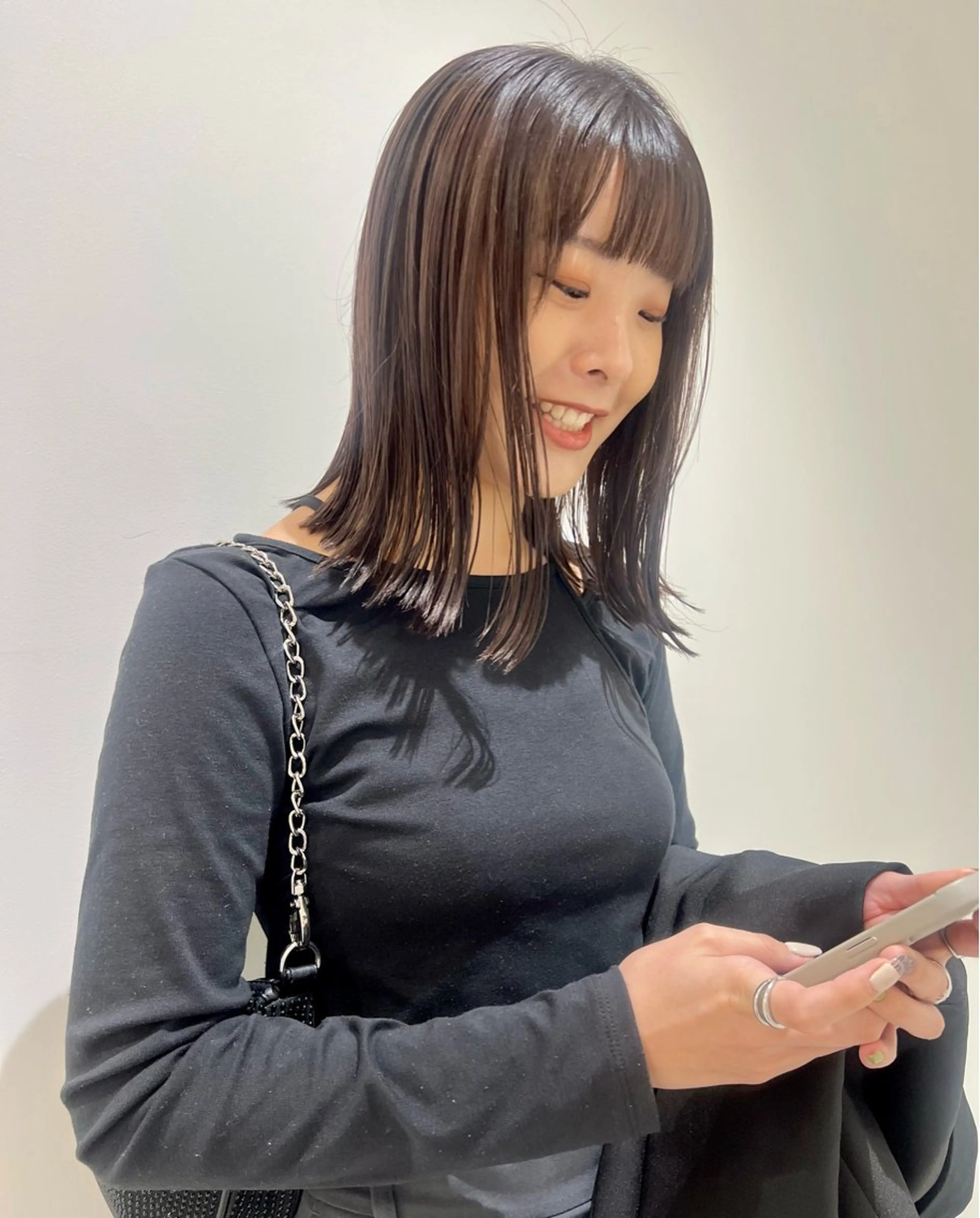 カラー ヘアカラー トリートメント りな/ボブ /ダブルカラーのヘアスタイル