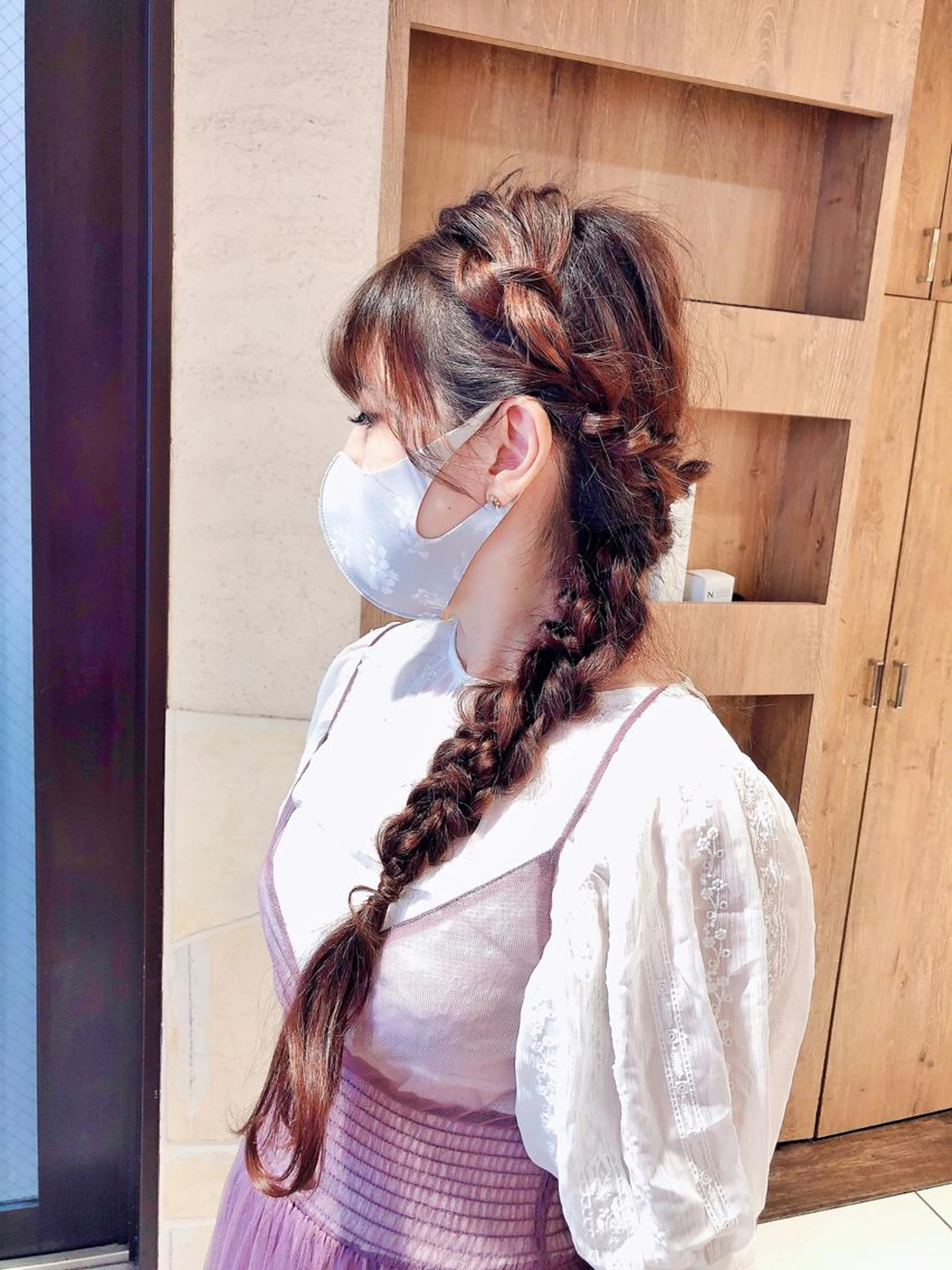 💐ヘアセット耳下40cm​〜​のスーパーロングの方用クーポン【予約リクエスト】にてご予約ください🫧の写真