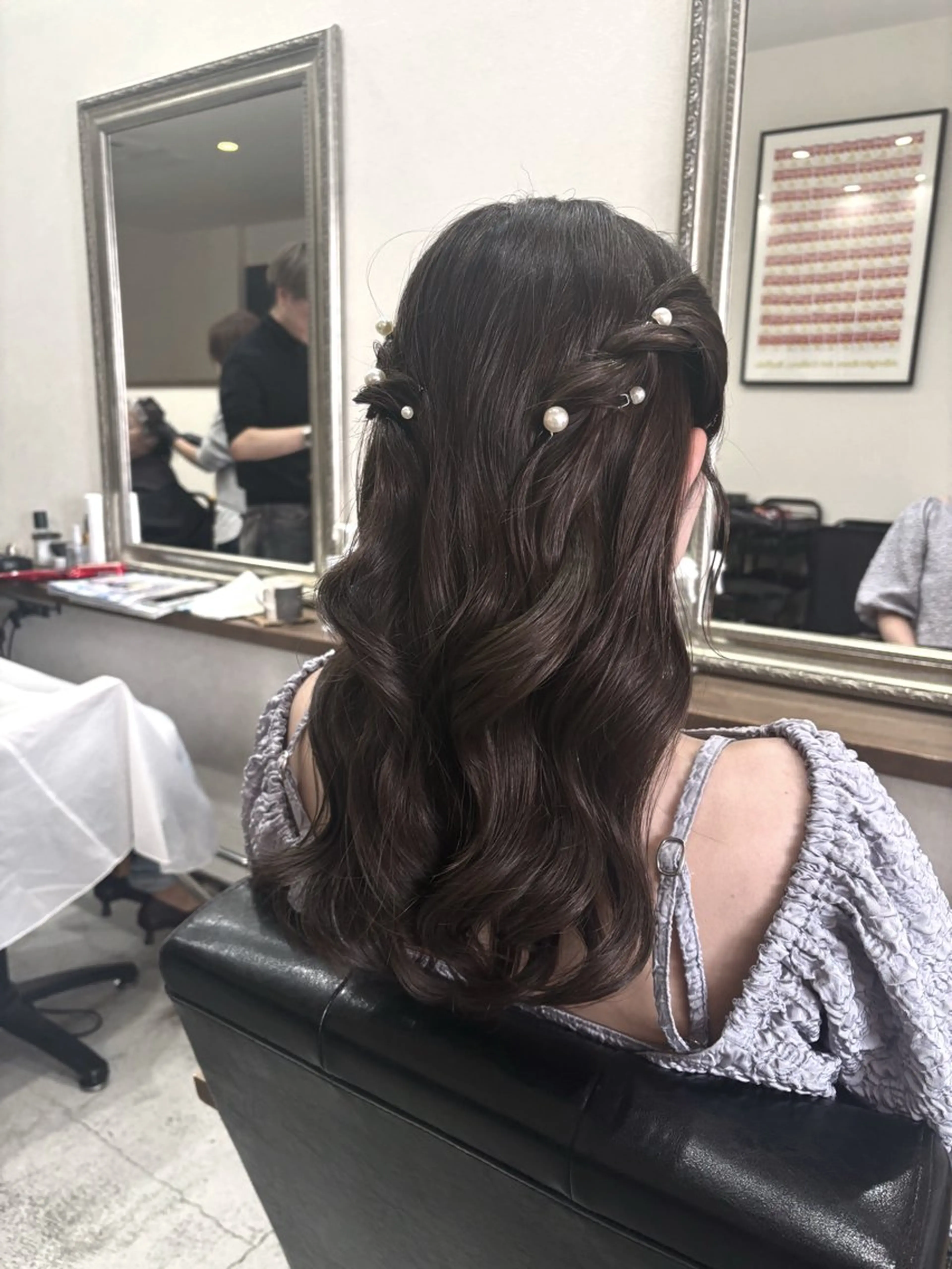 ロング ヘアアレンジ ヘアセット みやもと こゆきのヘアスタイル