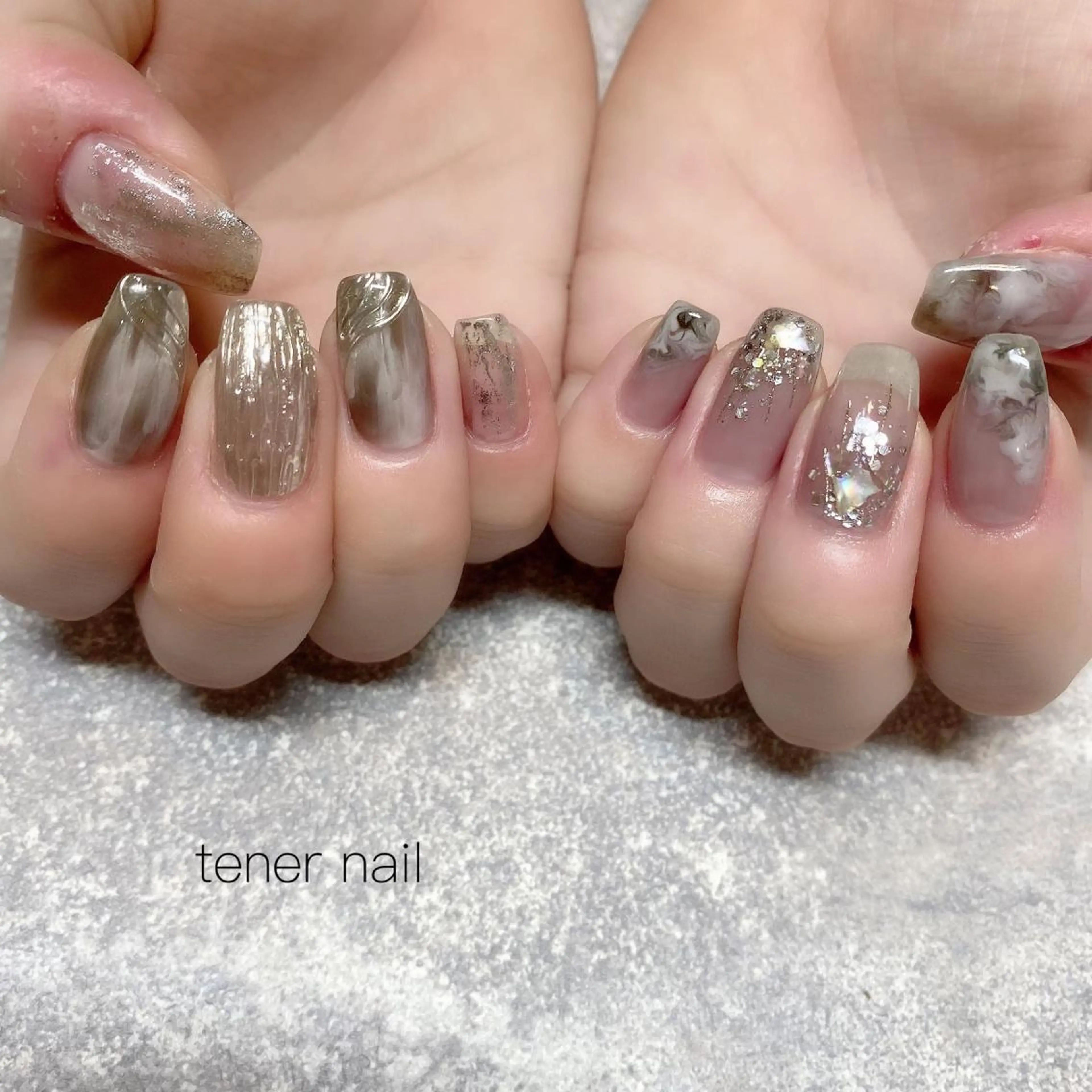 ネイル ニュアンスネイル テネルネイル tener nailのネイルデザイン