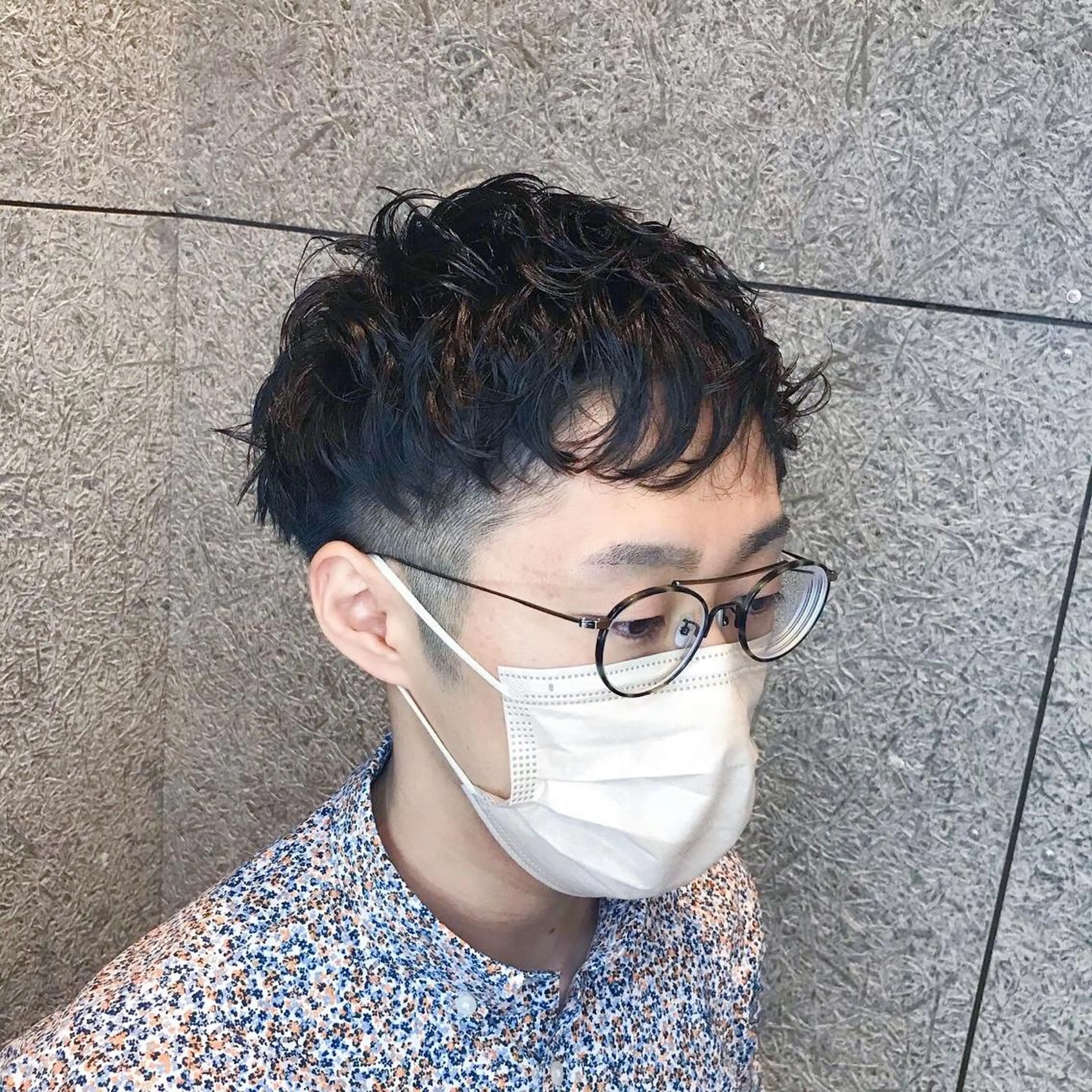 ショート メンズ カット パーマ トリートメント うるツヤハイトーン✨ /西川郁巳のヘアスタイル