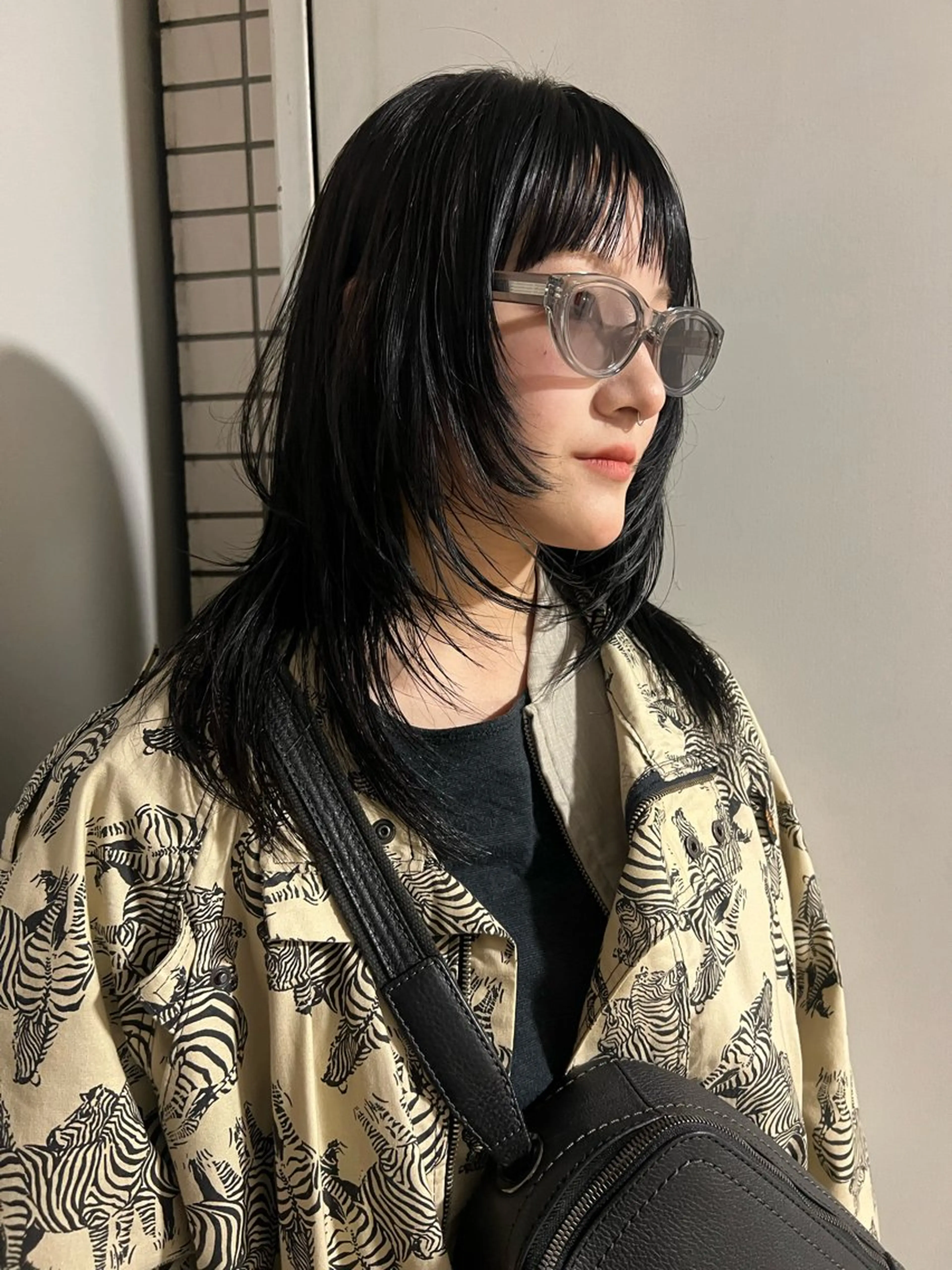 セミロング カラー カット ヘアカラー yu  /透明感カラ ー/ボブ/caseyのヘアスタイル