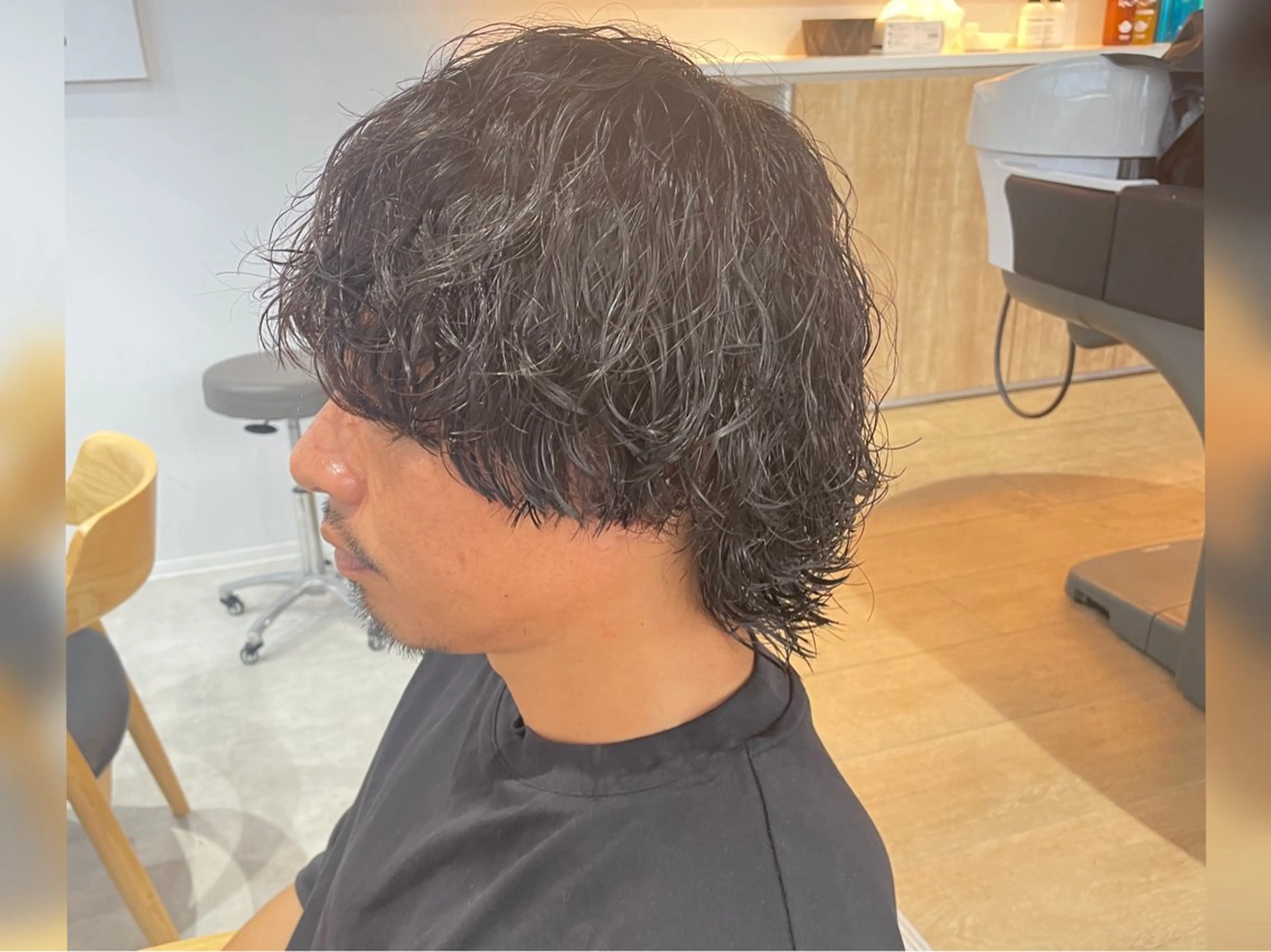 ショート パーマ メンズ カット パーマ メンズパーマ/新潟/ 万代／田崎亮🌟のヘアスタイル