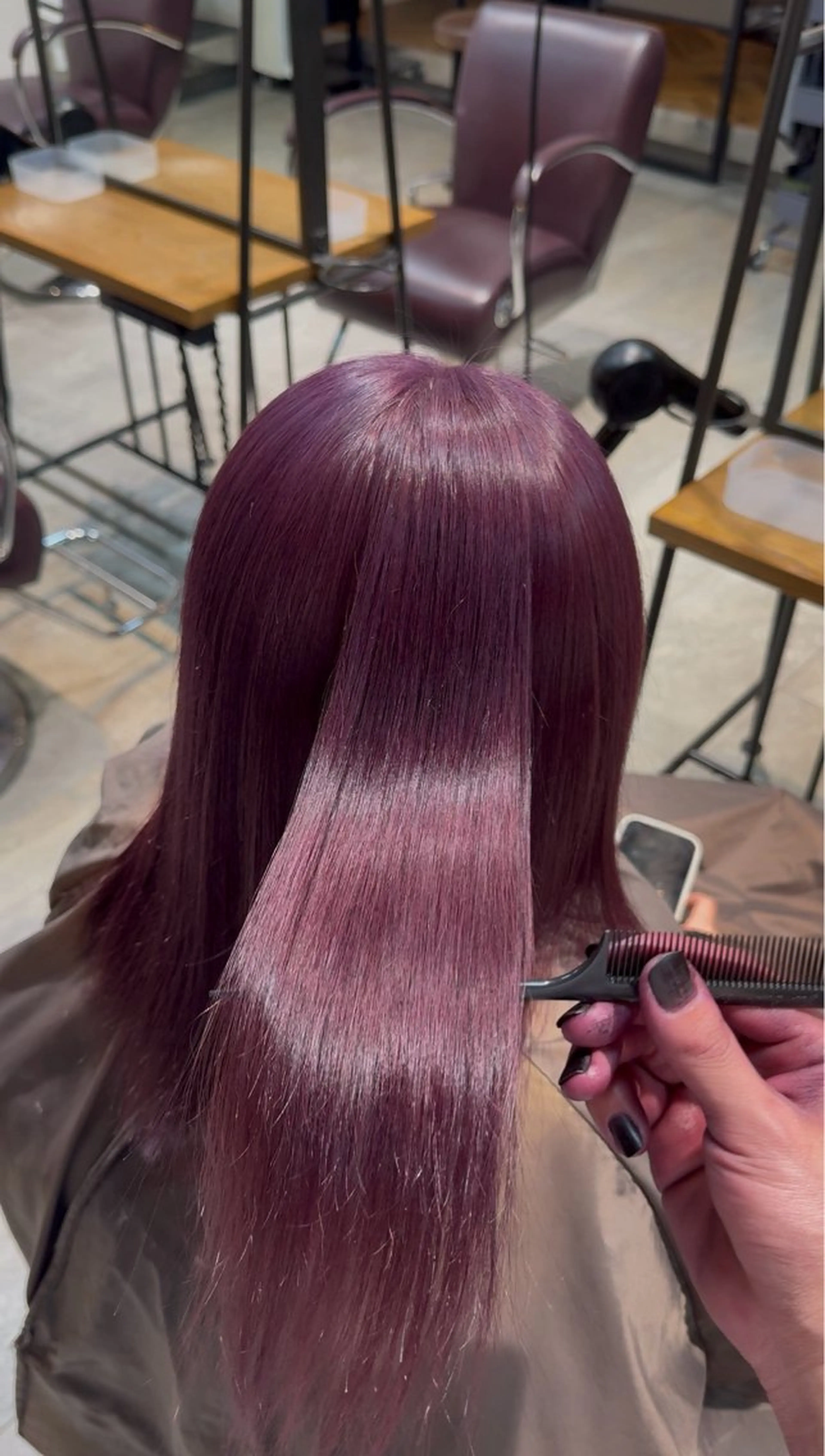 セミロング カラー ヘアカラー ✨ハイトーン YUTO✨のヘアスタイル