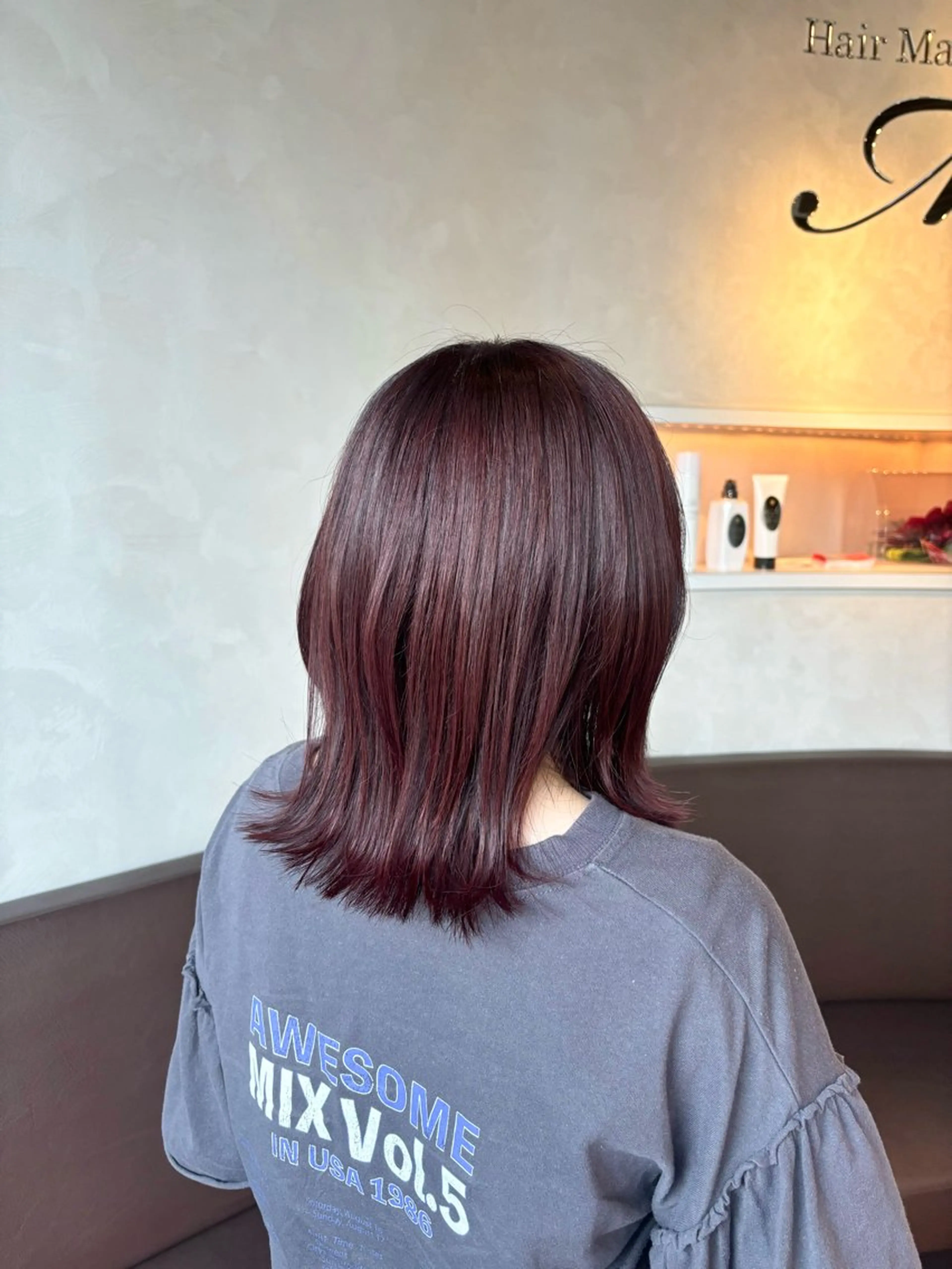 ミディアム カラー トリートメント Nakano Noaのヘアスタイル