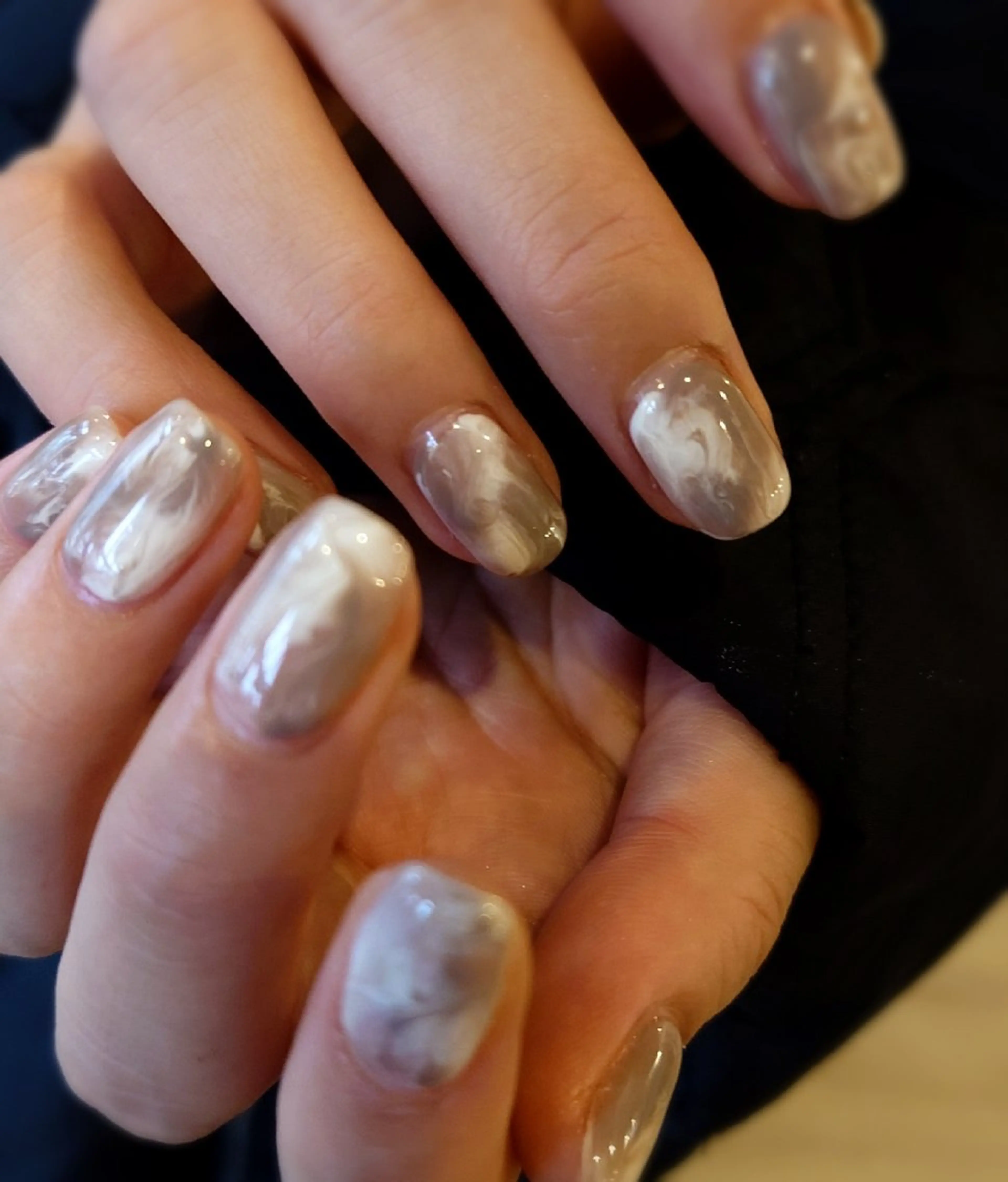 ネイル 大理石ネイル(マーブル) REJOUIR 網干🪼のネイルデザイン