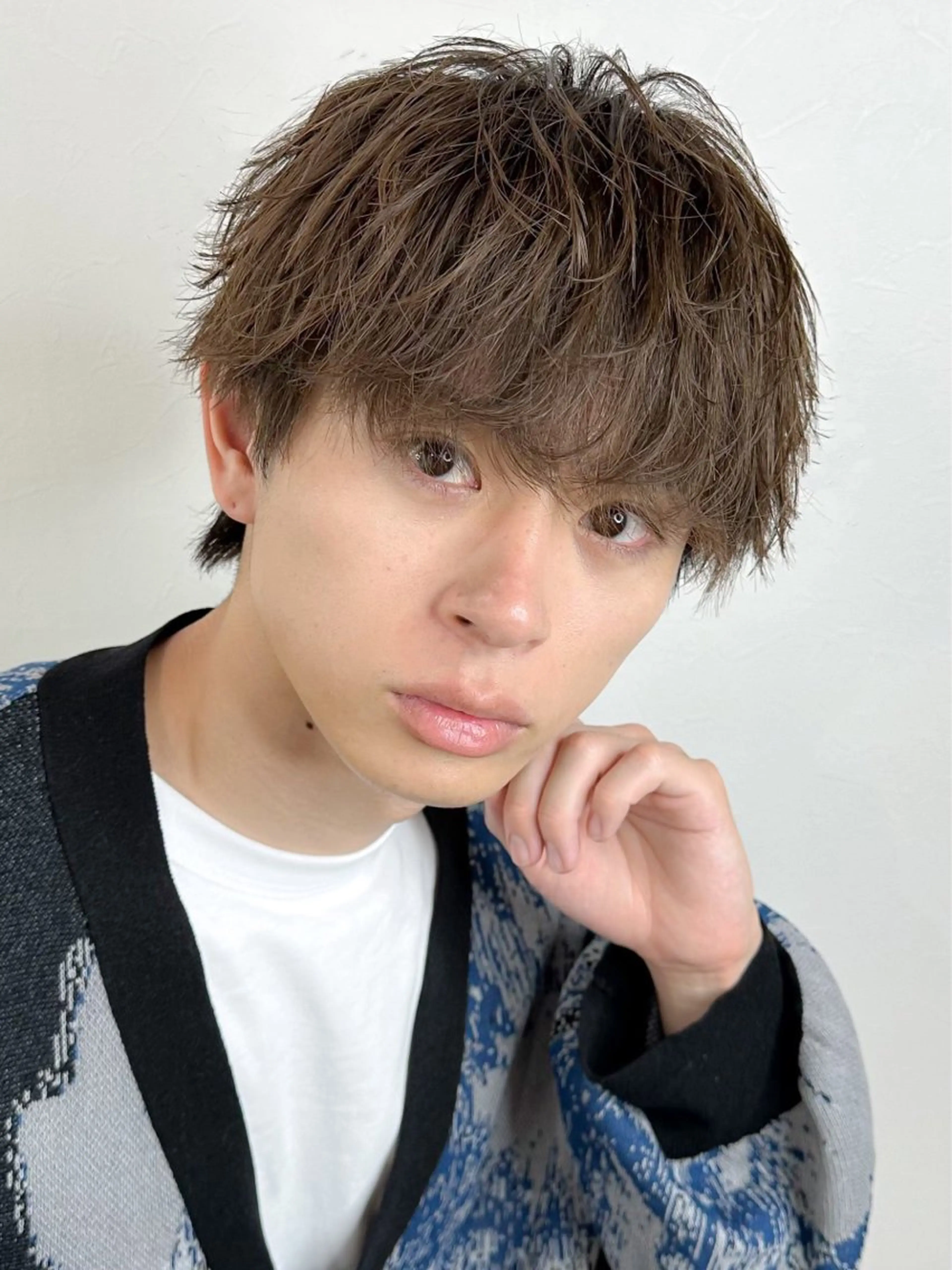 カラー パーマ メンズ パーマ/ダブルカラー ブリーチ⭐️海斗のヘアスタイル