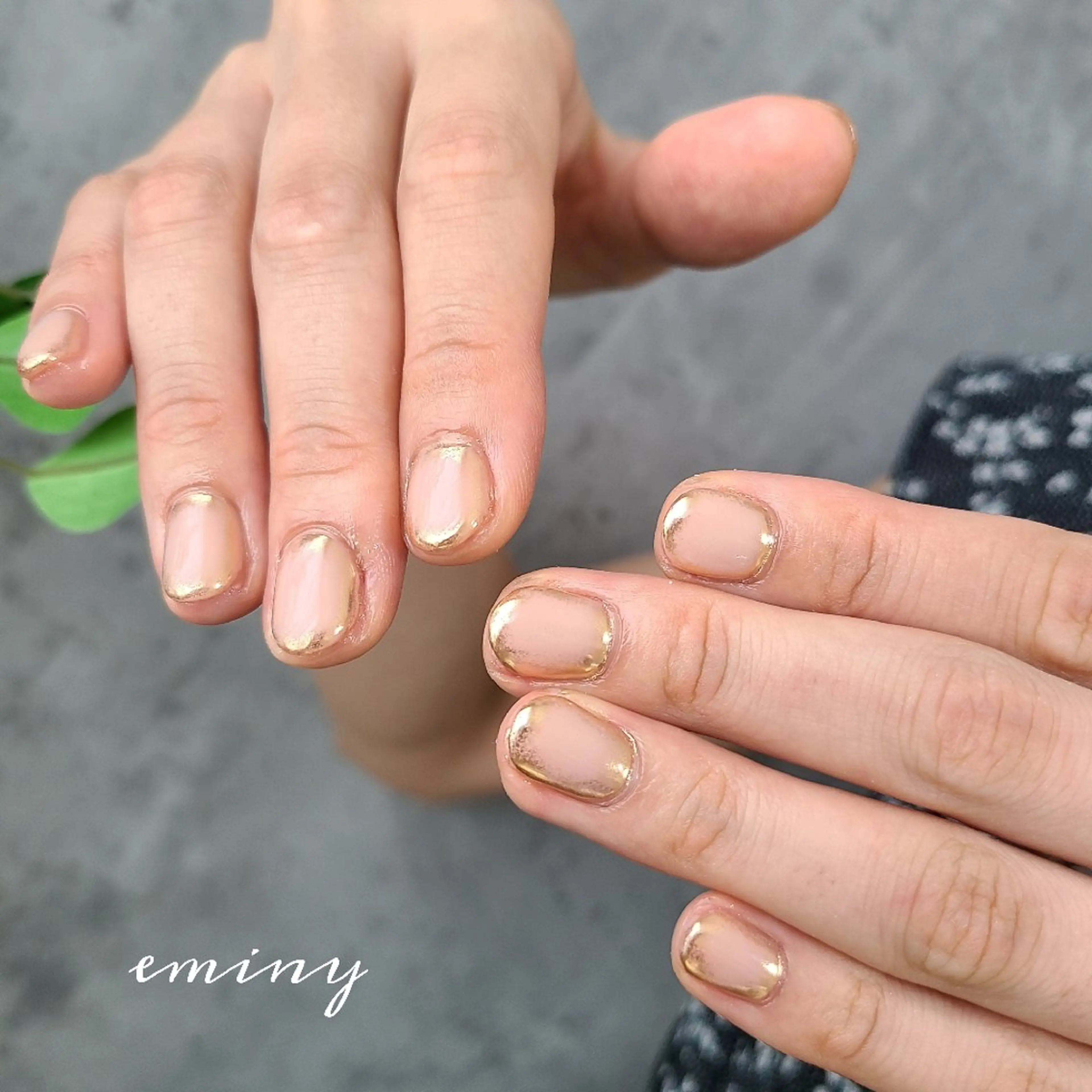 ネイル オフィスネイル ショートネイル シンプルネイル nail salon  eminyのネイルデザイン