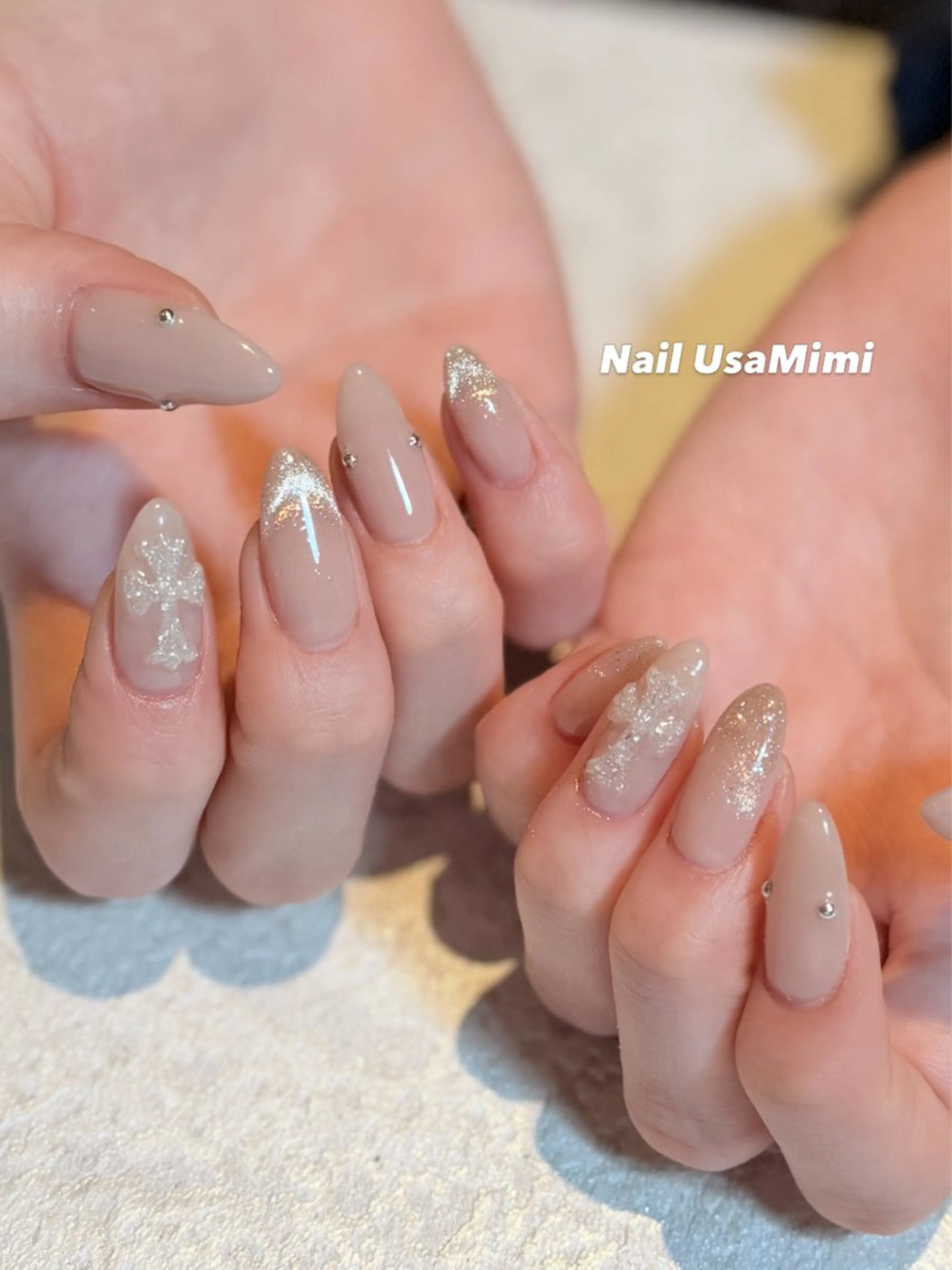 ネイル アートネイル オーロラネイル フットネイル フレンチネイル ジェルネイル ハンドネイル 本町ネイルNail UsaMimiのネイルデザイン