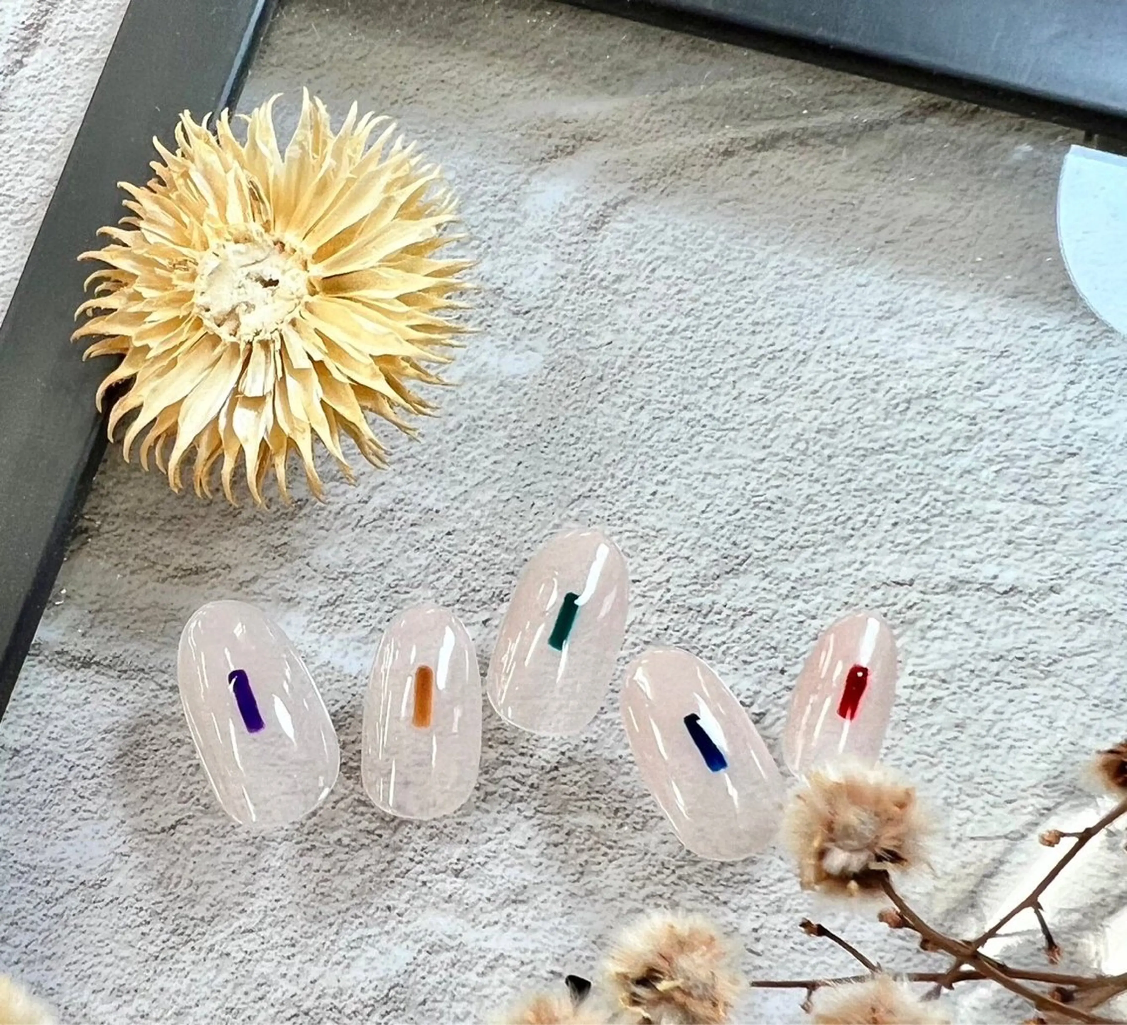 ネイル アートネイル シンプルネイル ネイルチップ ⭐︎休業中の練習⭐︎ JNA認定講師髙橋のネイルデザイン