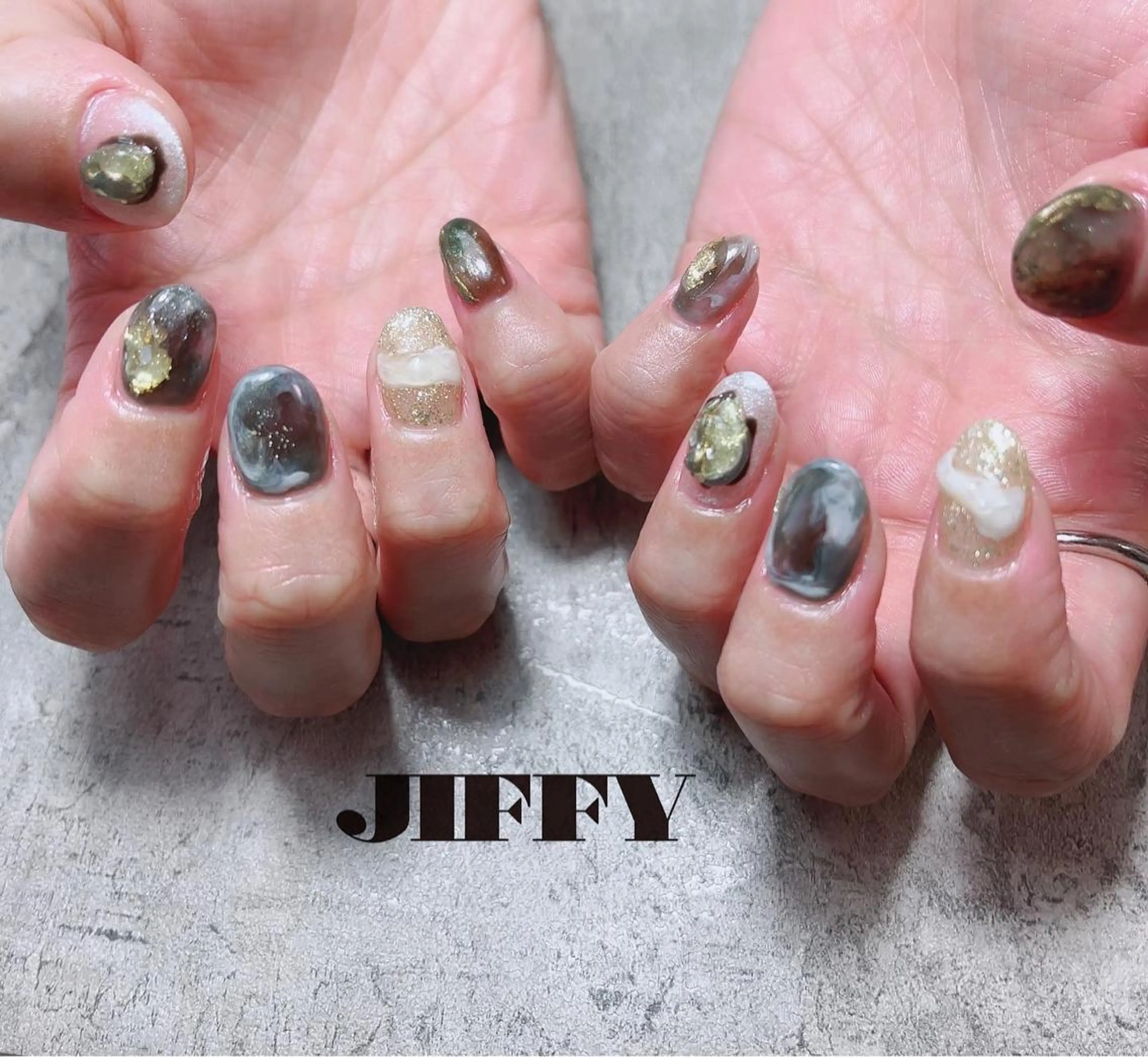 ネイル ニュアンスネイル JIFFY nailstudioのネイルデザイン