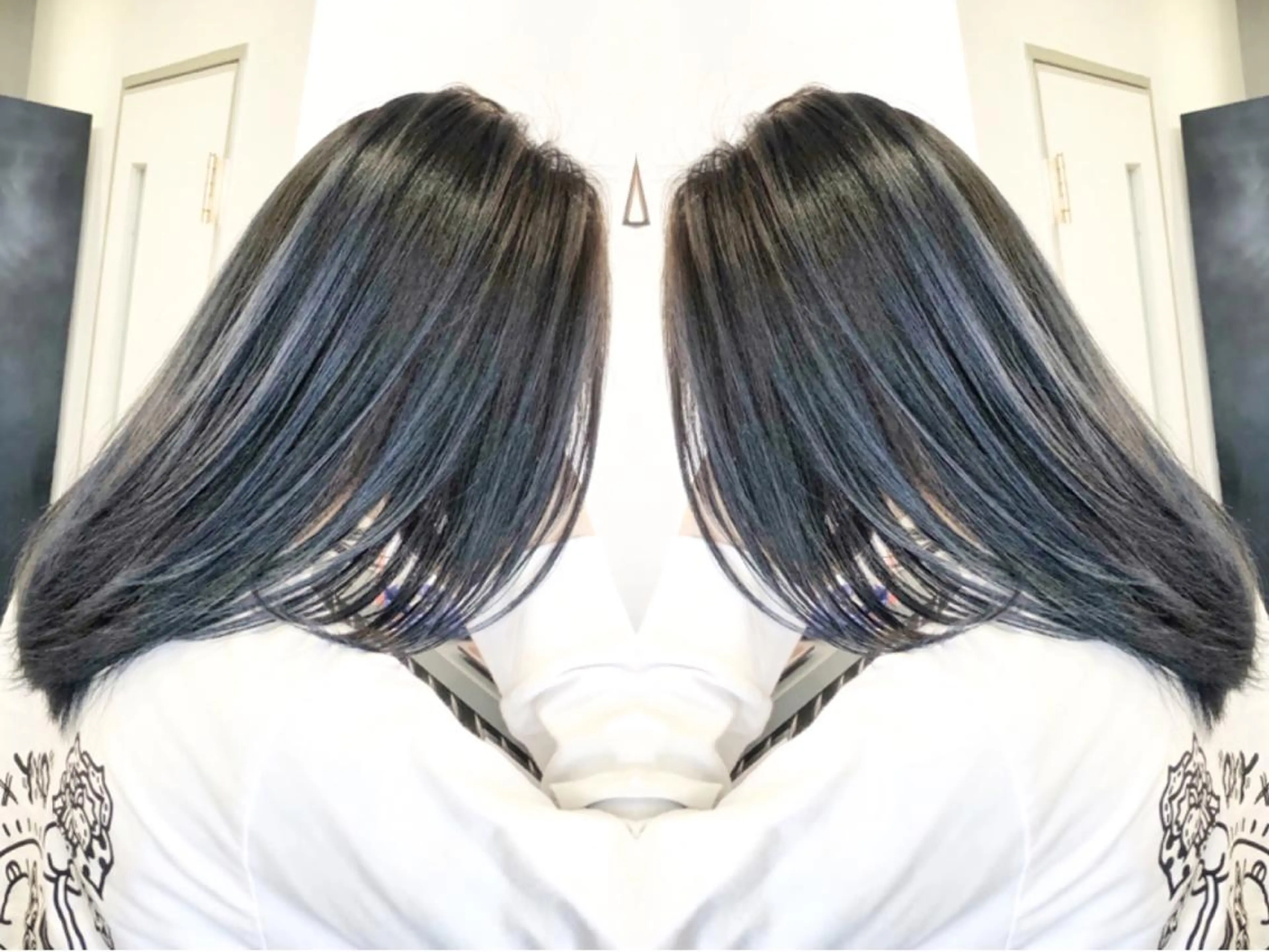 セミロング ハイライト レイヤーカット NEO Beauty Salon所属・𝐍𝐄𝐎 𝐉𝐔𝐑𝐈のネイルデザイン