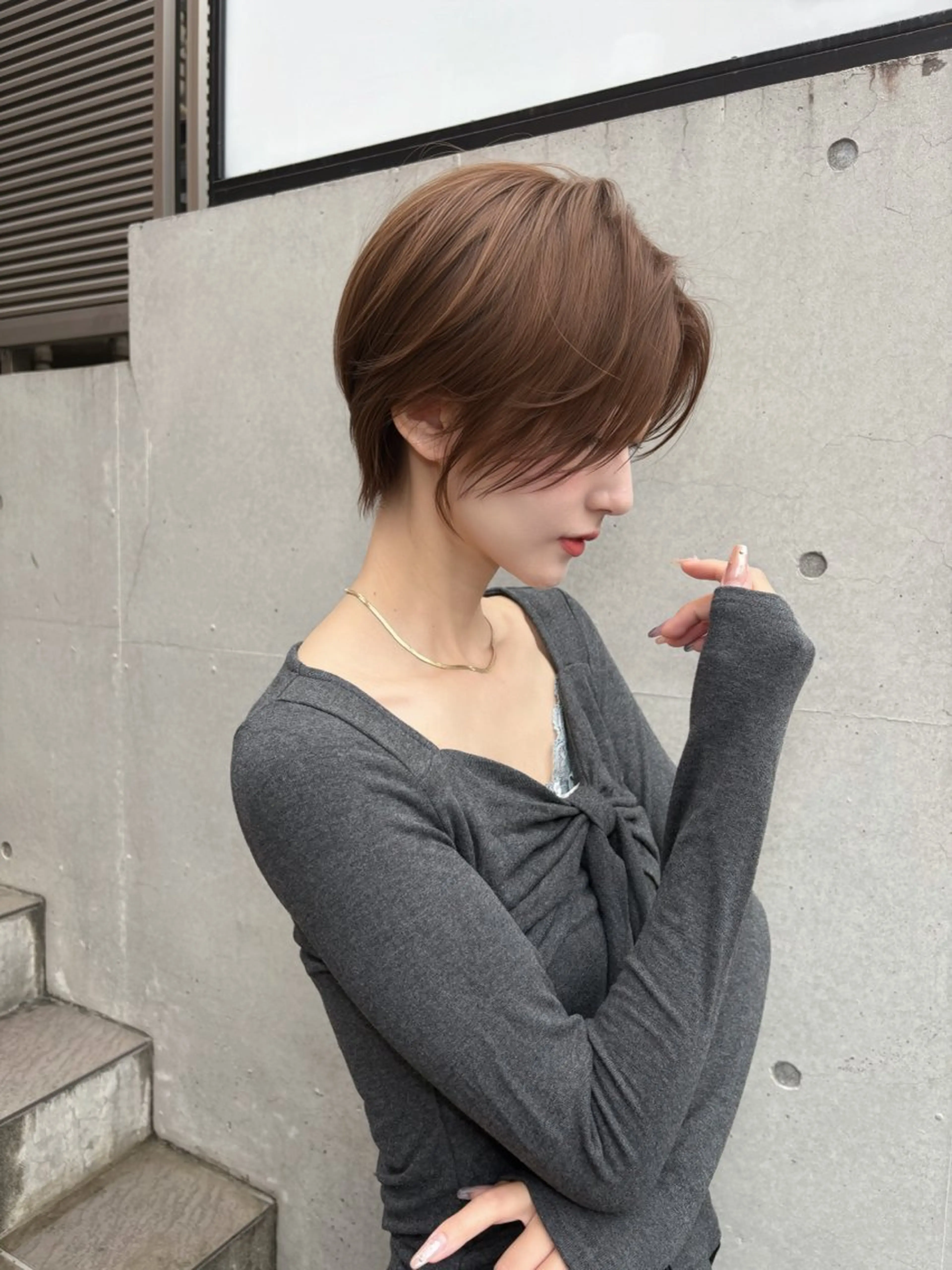 ショート カット トリートメント 井上 一青のヘアスタイル