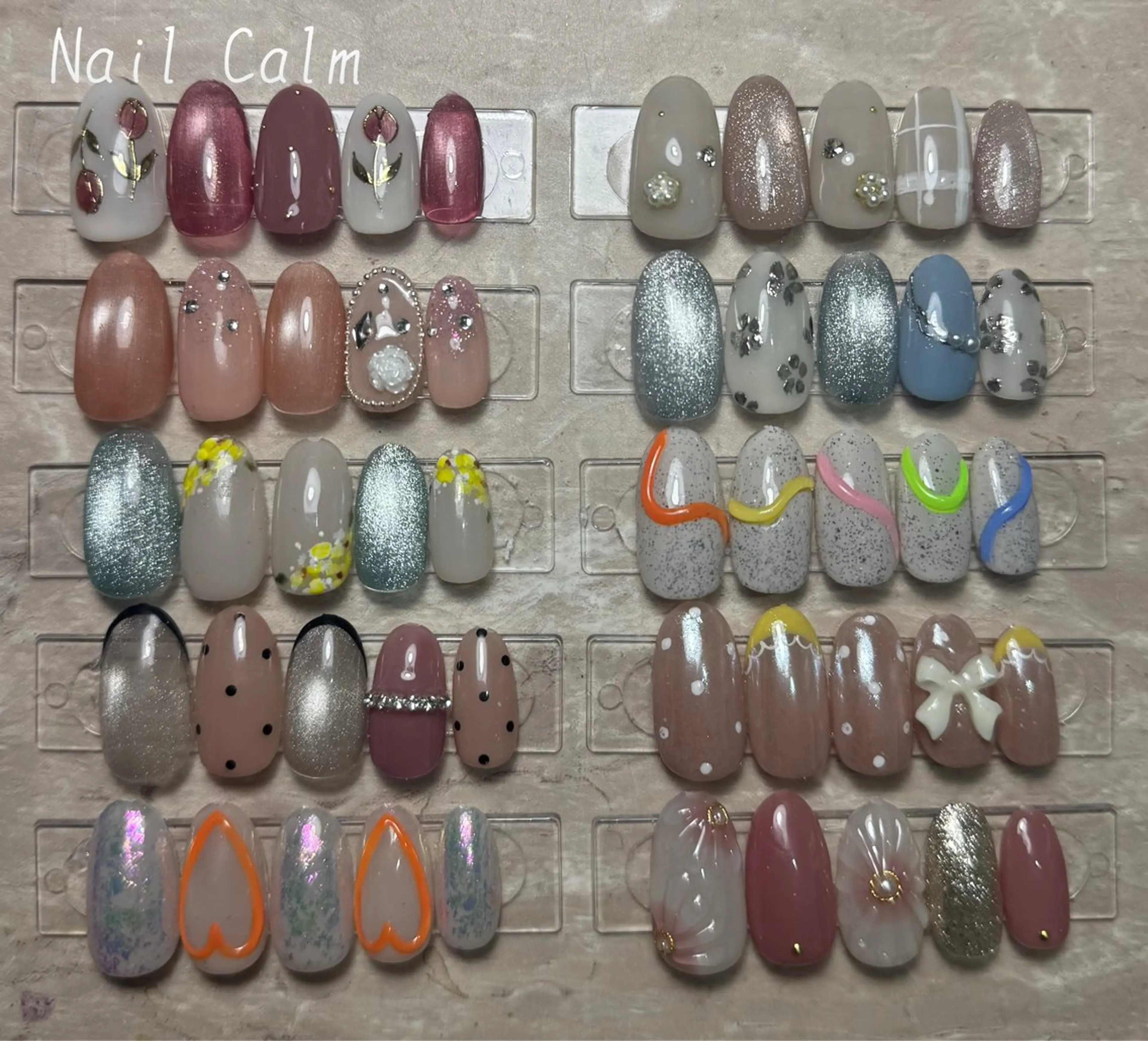 ネイル アートネイル 春ネイル ハンドネイル Nail Calm所属・プライベートサロン Calmのネイルデザイン