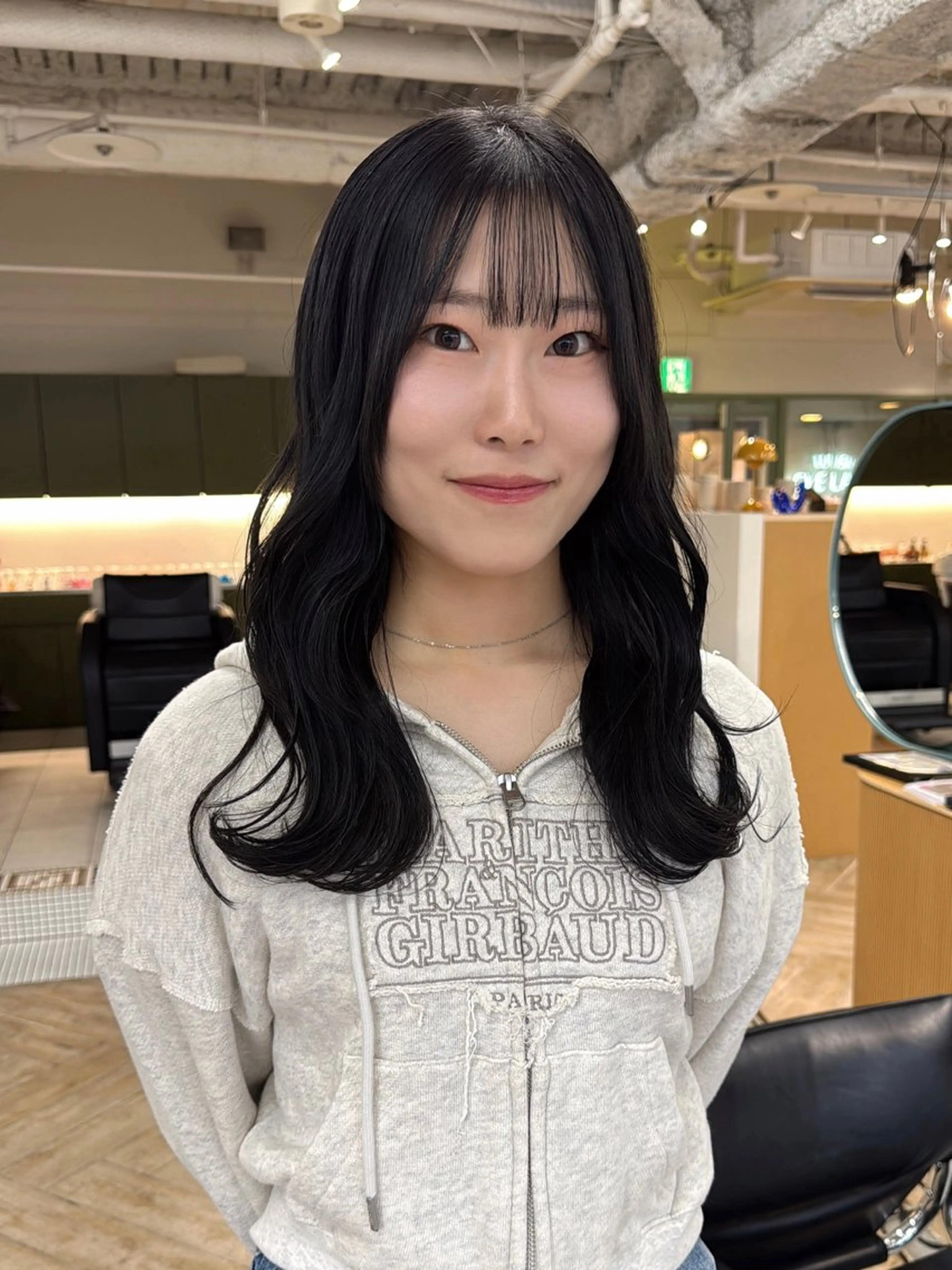 ロング ヘアカラー トリートメント ダブルカラーベージュ 新潟/万代/髙橋魁真のヘアスタイル