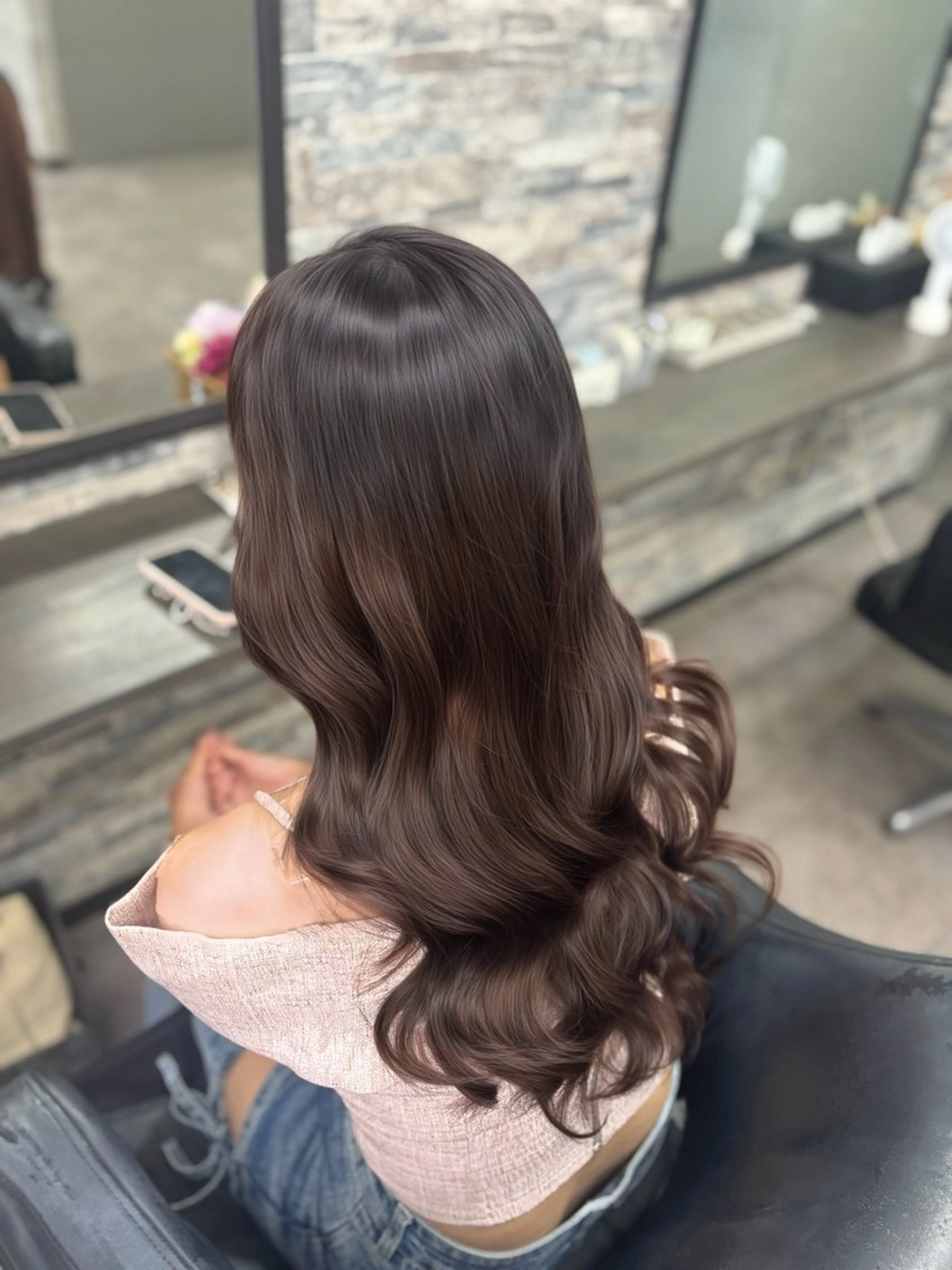 ロング 韓国ヘア✨エクステ/ しおりのヘアスタイル