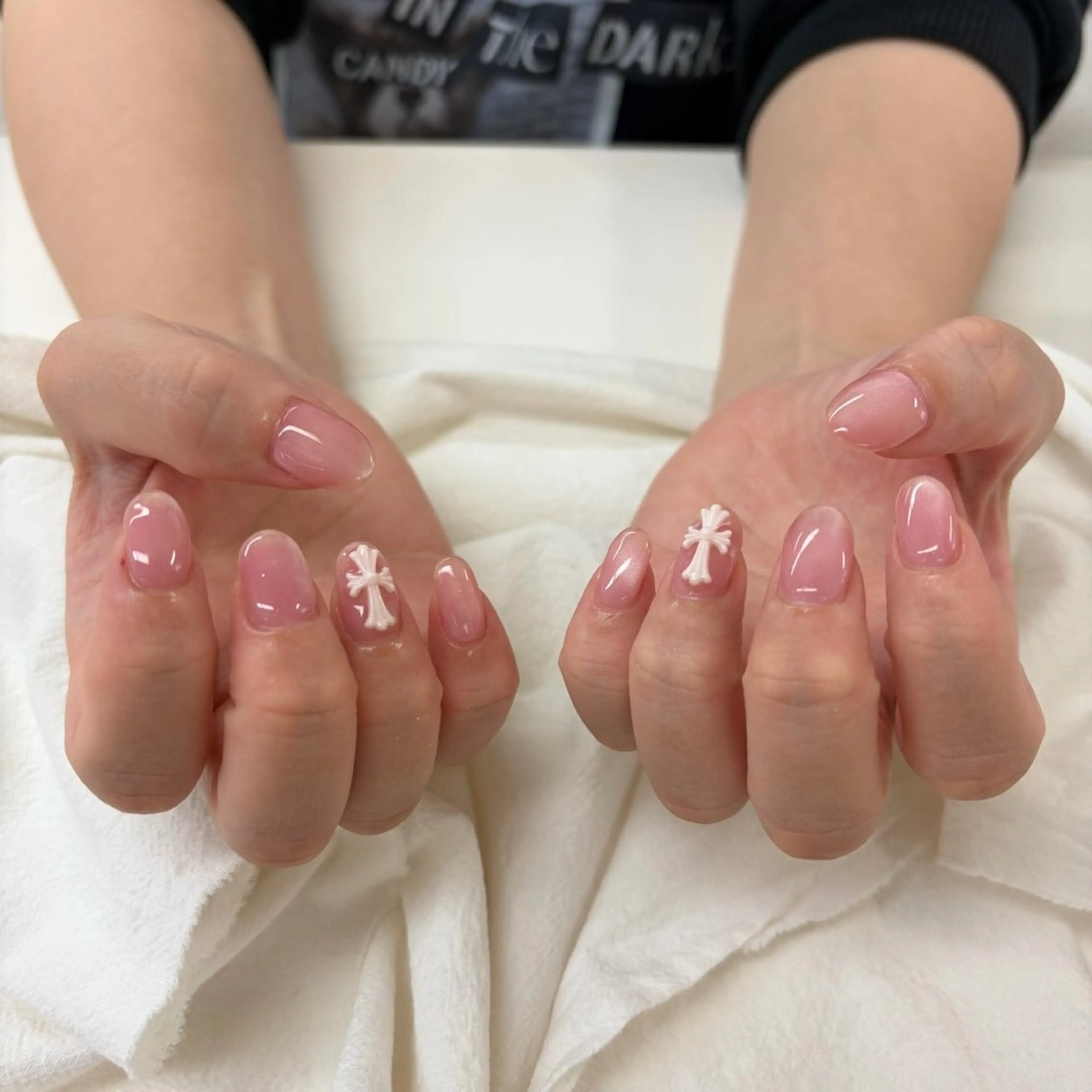 ミディアム 韓国風ヘア ハンドネイル ネイルJaol 池袋のネイルデザイン